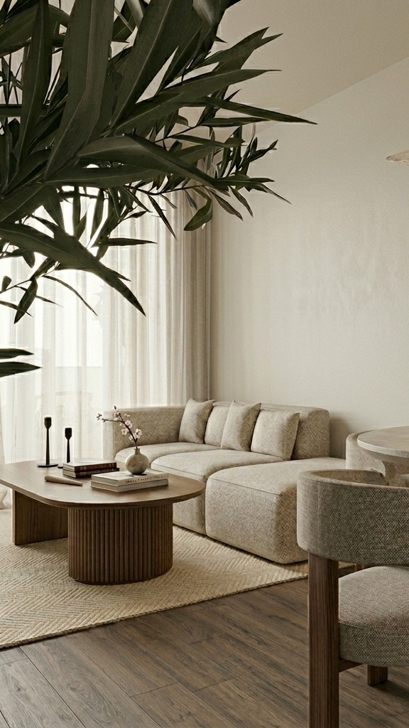 Salon Comedor Japandi