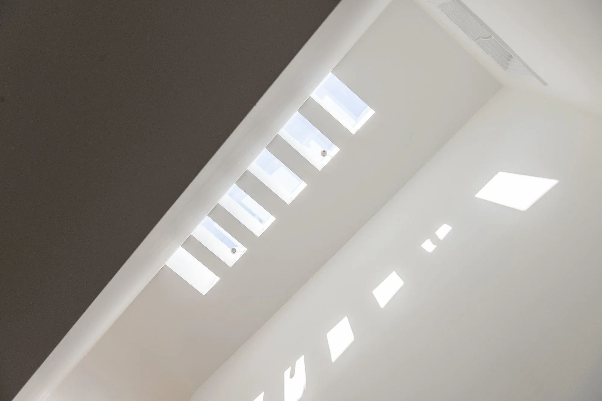 Custom skylight brings abundant natural light into this San Francisco home renovation, creating a brighter and more open interior.