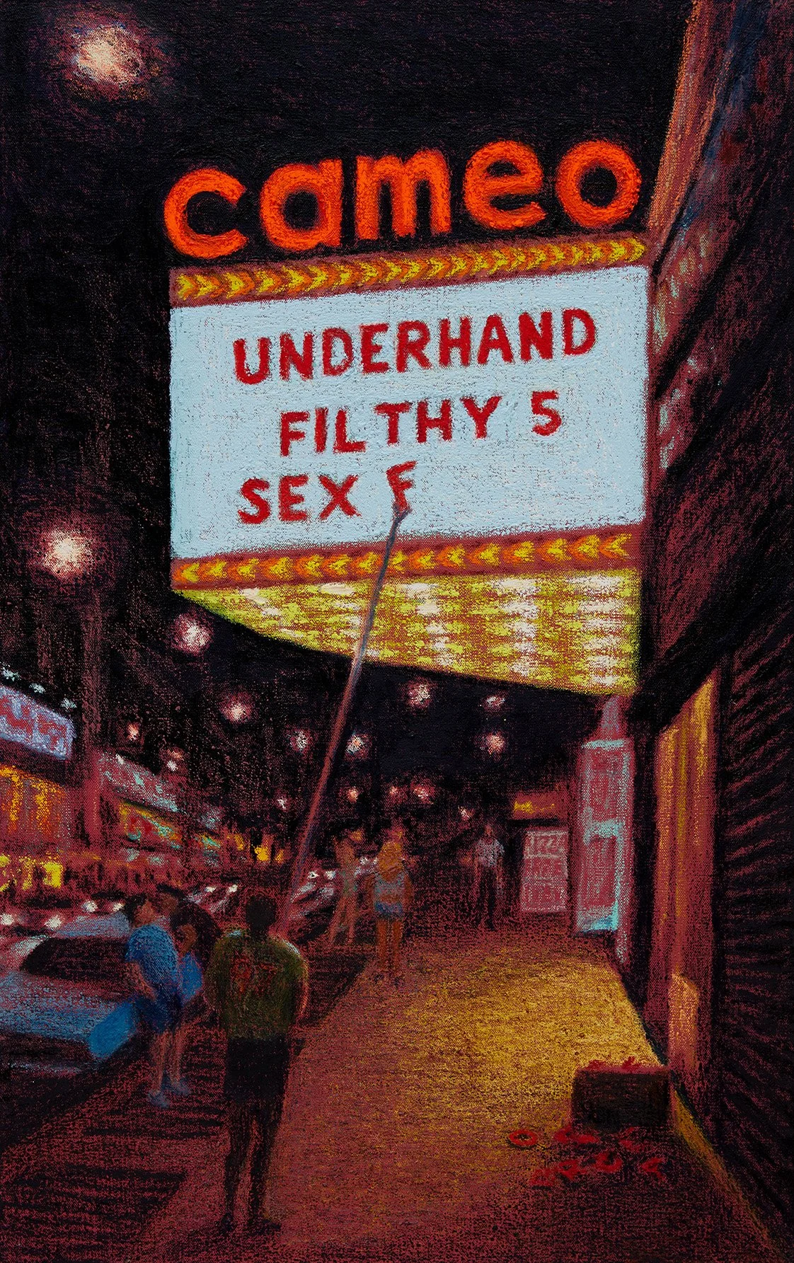 Cameo 2, 2019, oilstick on linen, 48 x 30 inches