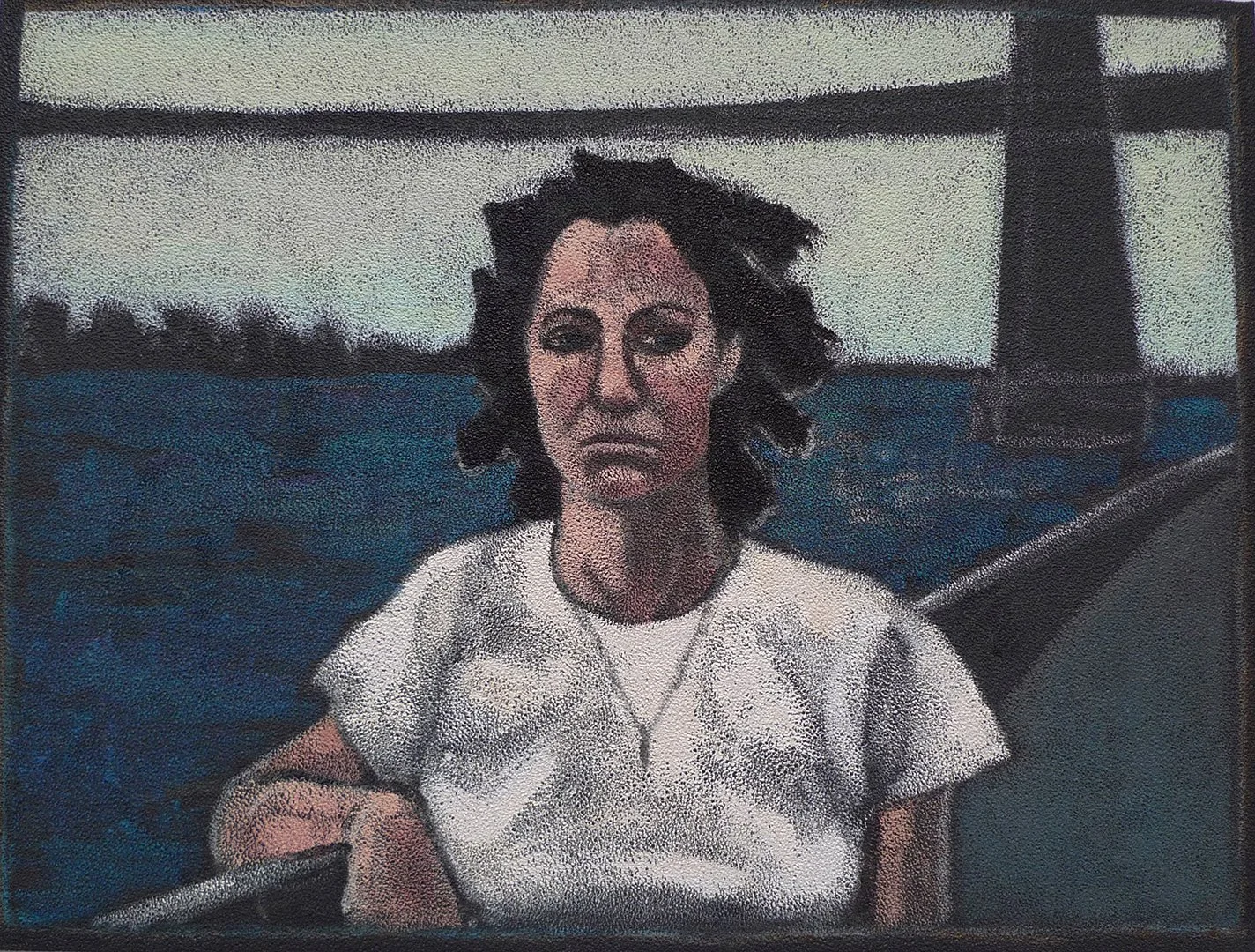 Venus of Loisada, 1981, oil on vinyl, 25 x 33 inches 