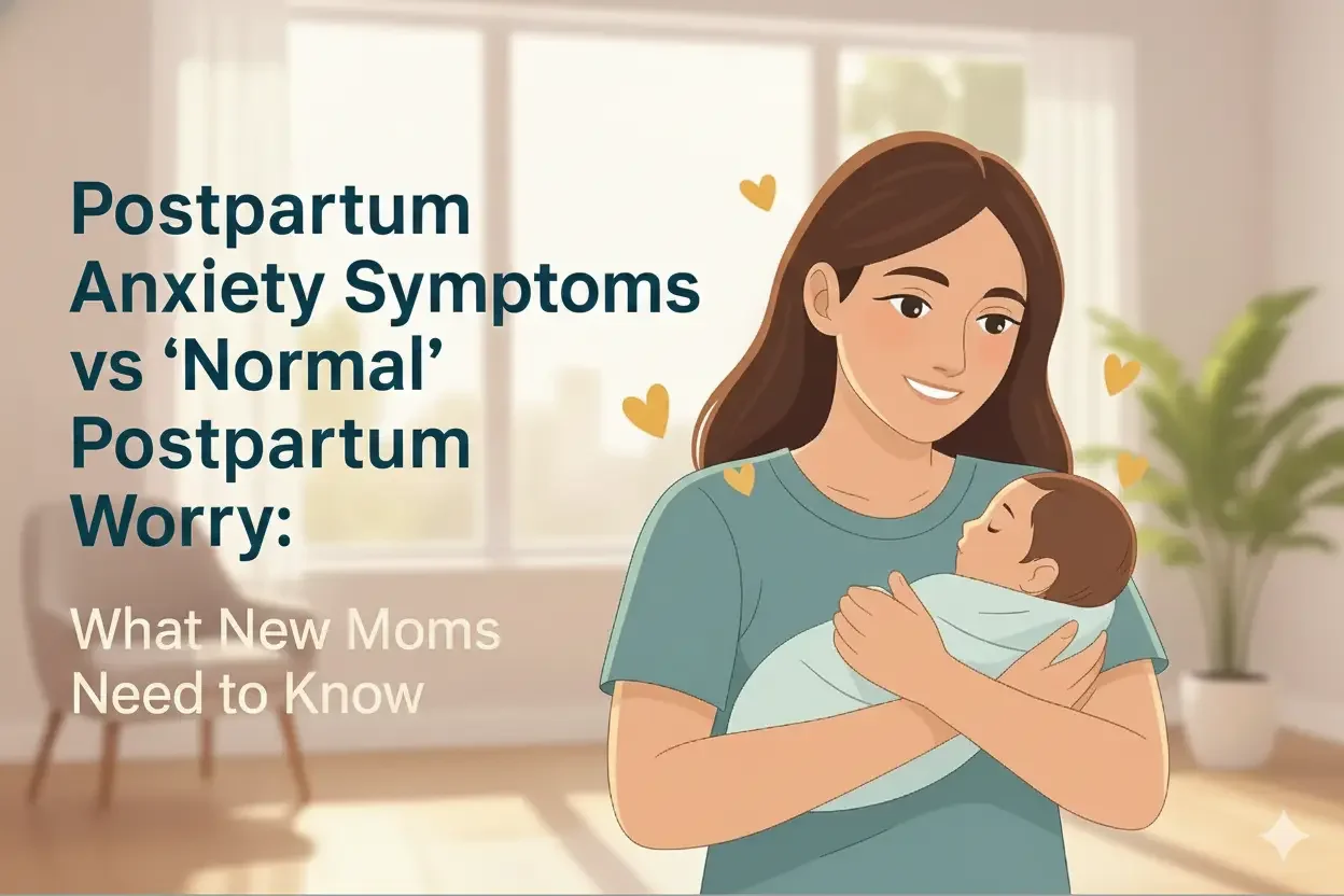 Postpartum Anxiety Symptoms vs “Normal” Postpartum Worry: What New Moms Need to Know