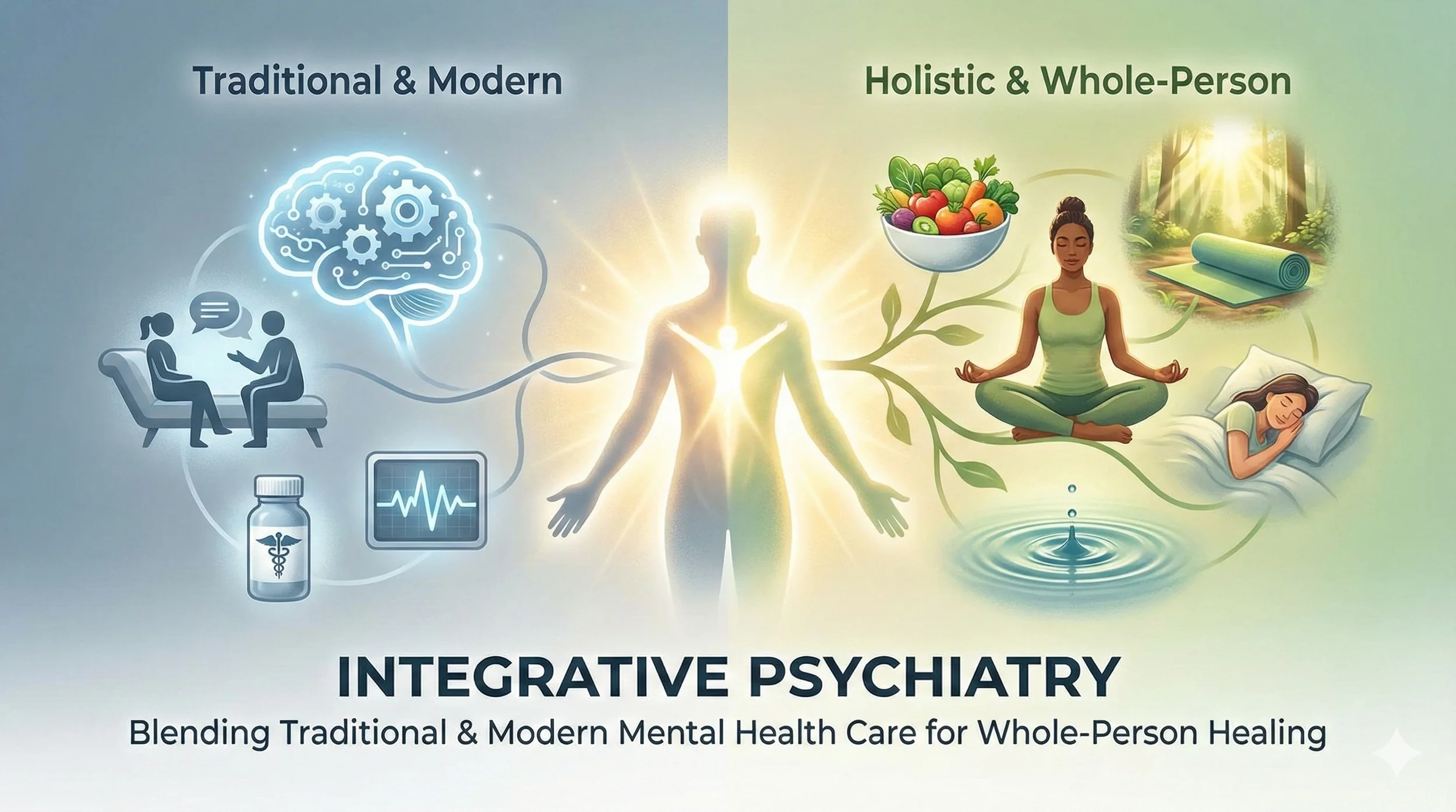 Integrative Psychiatry: Blending Traditional &amp; Modern Mental Health Care for Whole-Person Healing