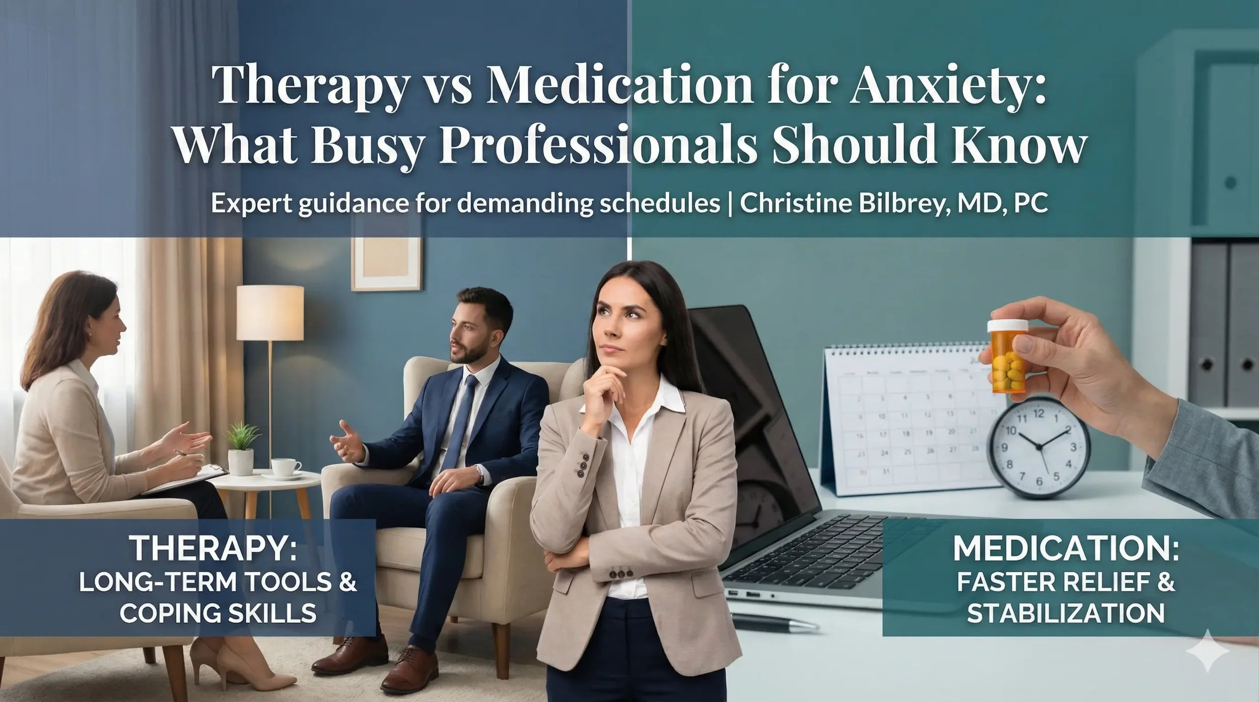 Therapy vs Medication for Anxiety: What Busy Professionals Should Know