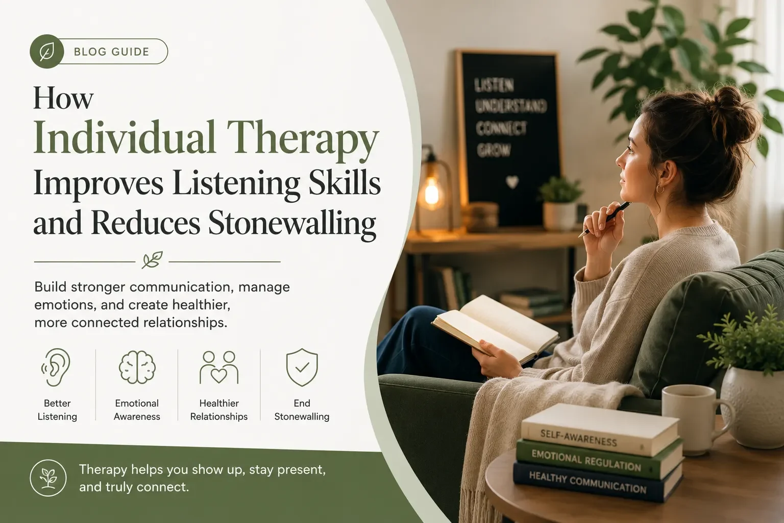 How Individual Therapy Improves Listening Skills and Reduces Stonewalling