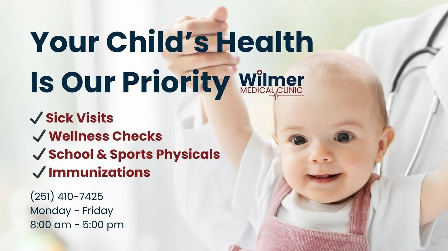 Supporting healthy kids, every step of the way. 

251-410-7425

www.wilmermedical.com