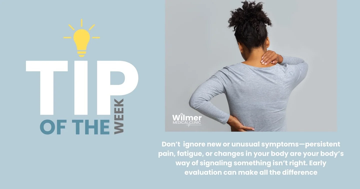 Tip of the Week!

Have questions about your health? Our providers are here for you. Call to schedule an appointment. 

251-410-7425