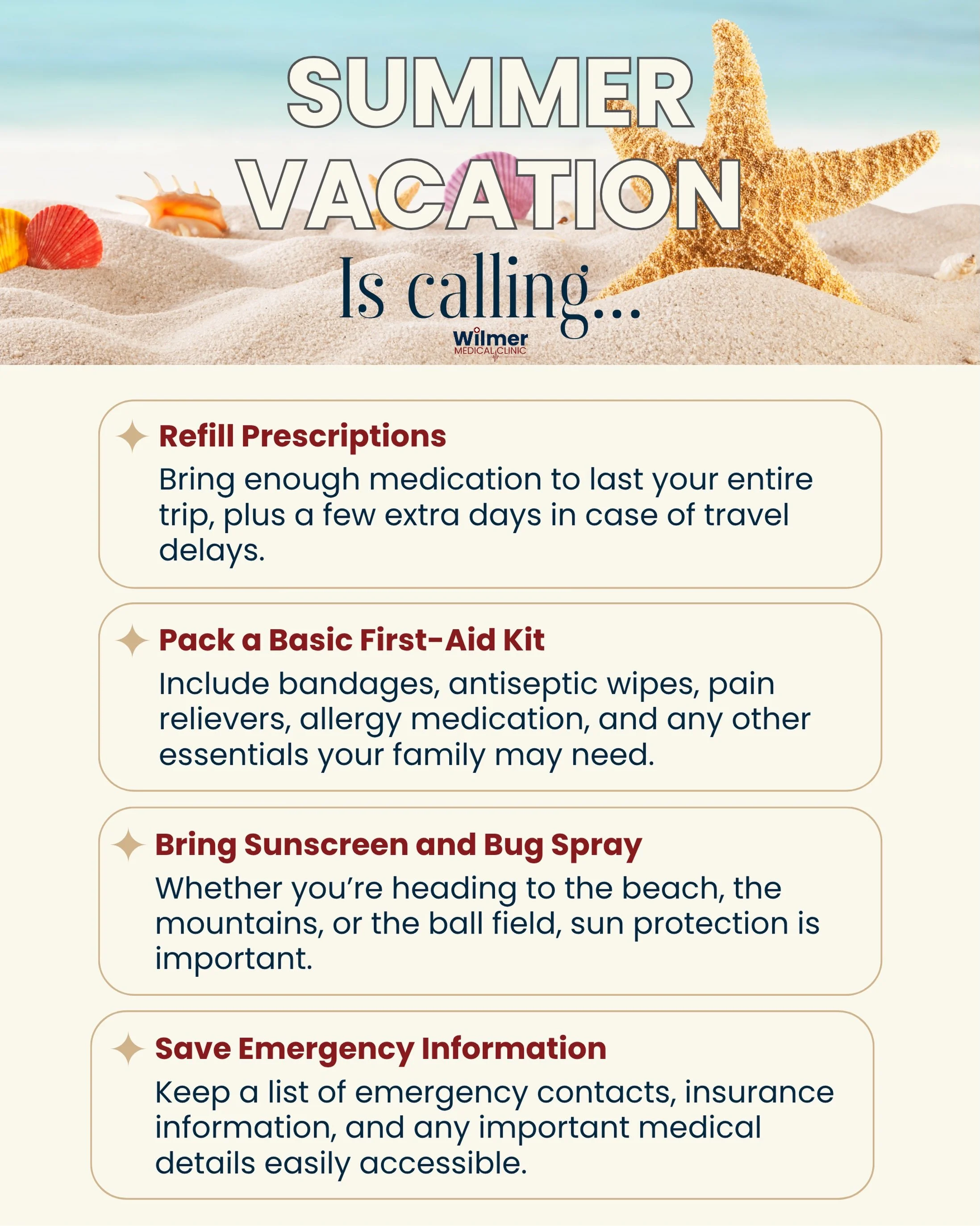 Before you pack your bags, take a few minutes to prepare for a healthy and stress-free trip!