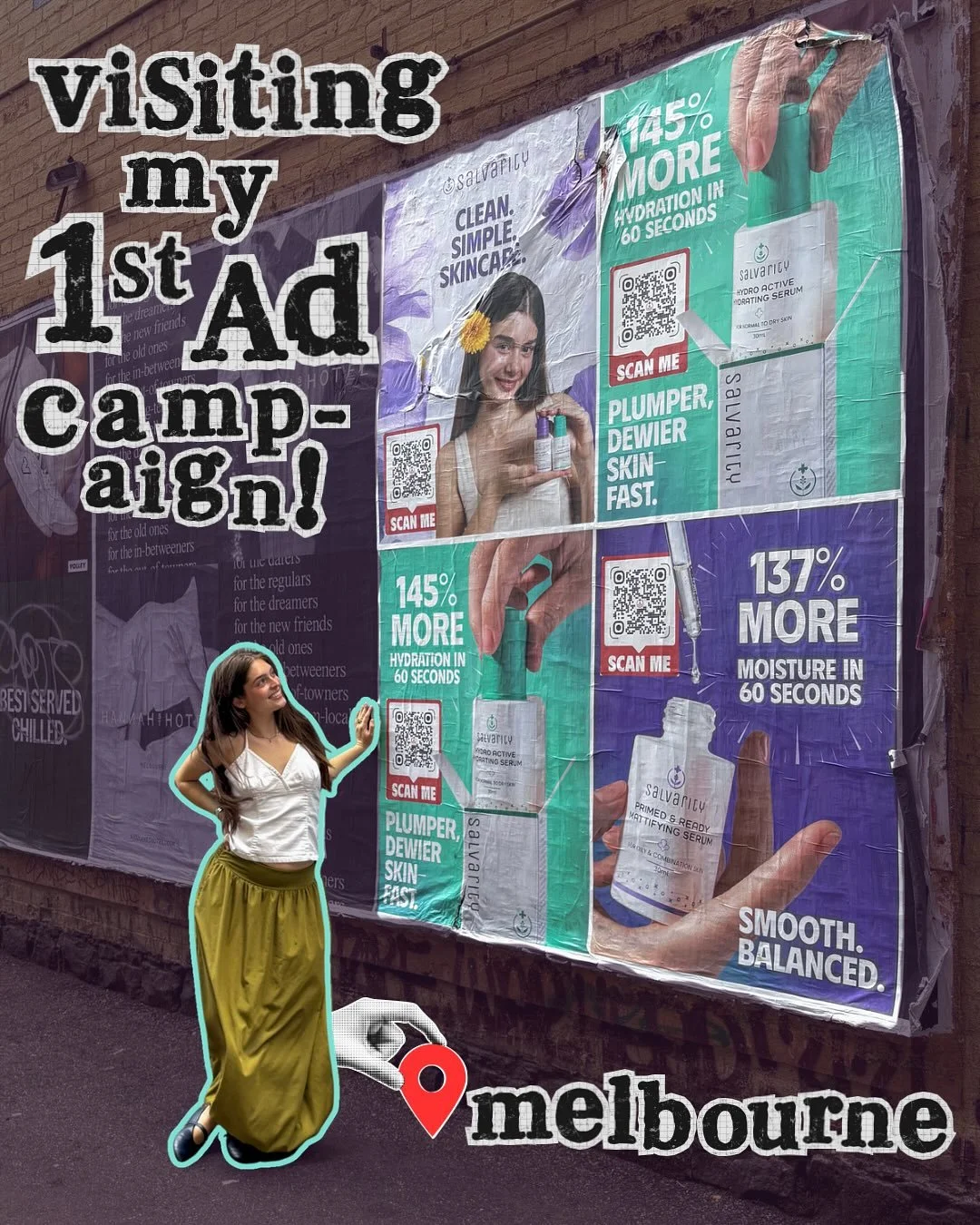 I flew across the world to visit my first published ad campaign!
&mdash; 
I can&rsquo;t believe it! So much work has gone into this - we had about a month to create this campaign start to finish. Still feels so surreal!! 
&mdash;
Thank you to everyon