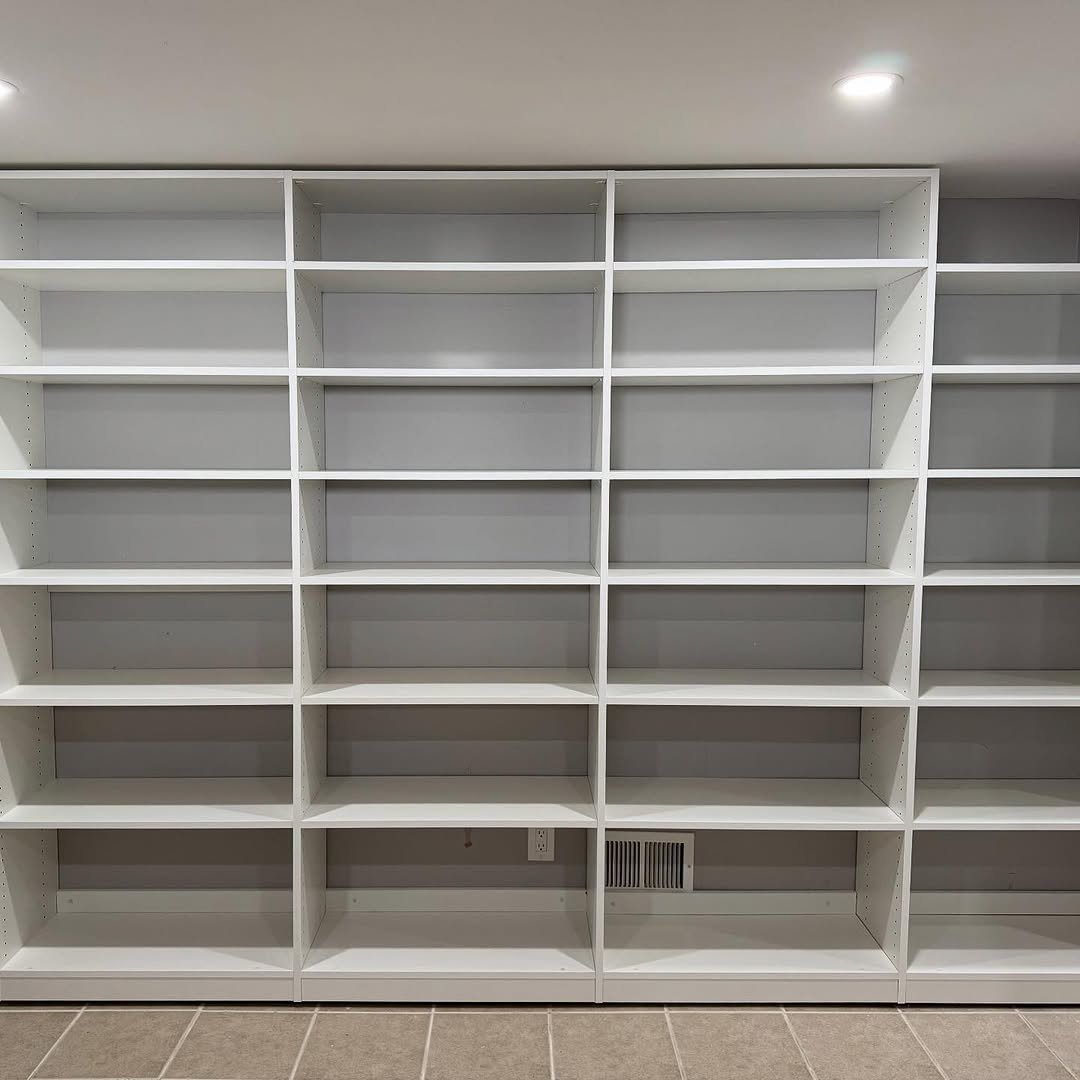 Bespoke closet storage with custom shelving