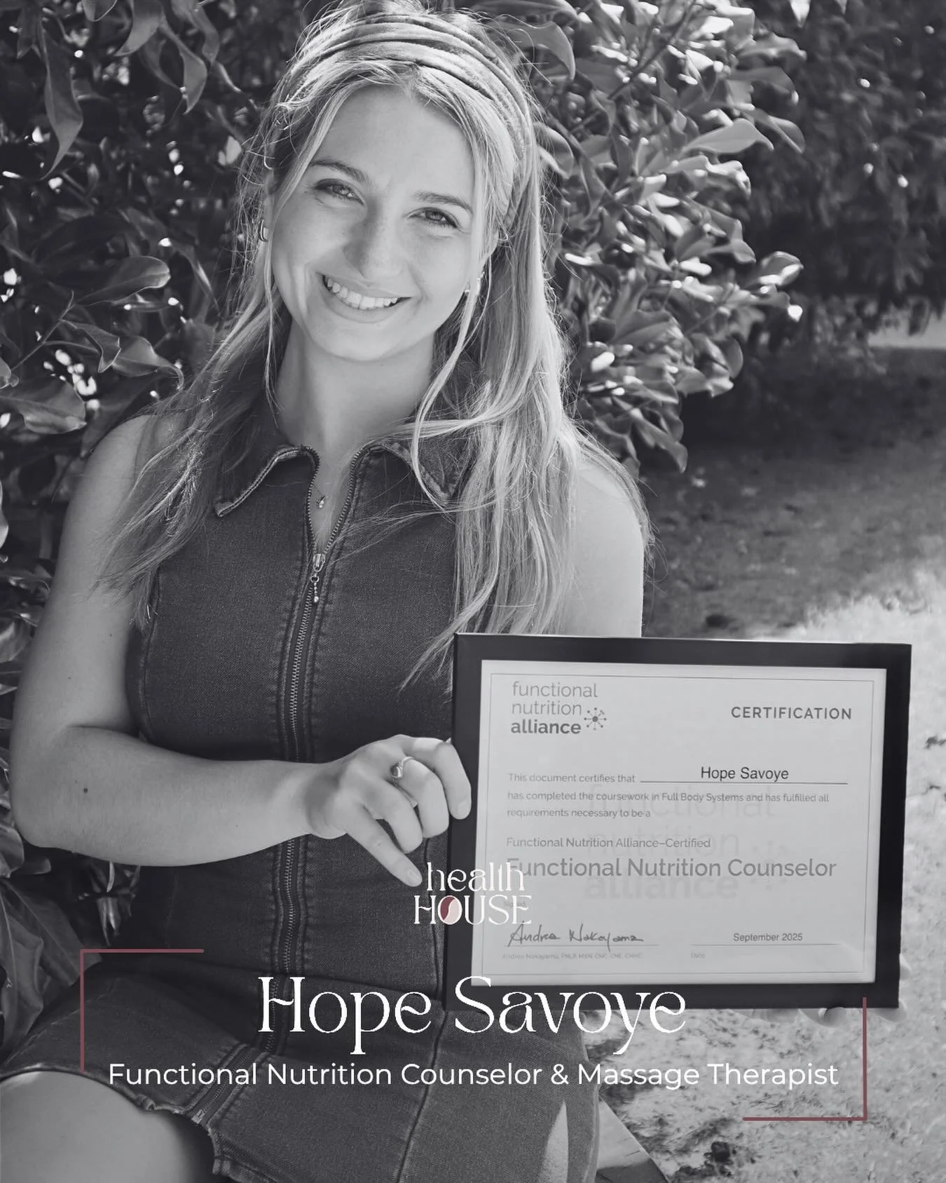 Meet Hope Savoy, a Functional Nutritionist Counselor and Massage Therapist located at our North Raleigh office 🌿

Hope is a licensed massage therapist, functional nutrition counselor, and holistic health coach with a passion for helping people recla