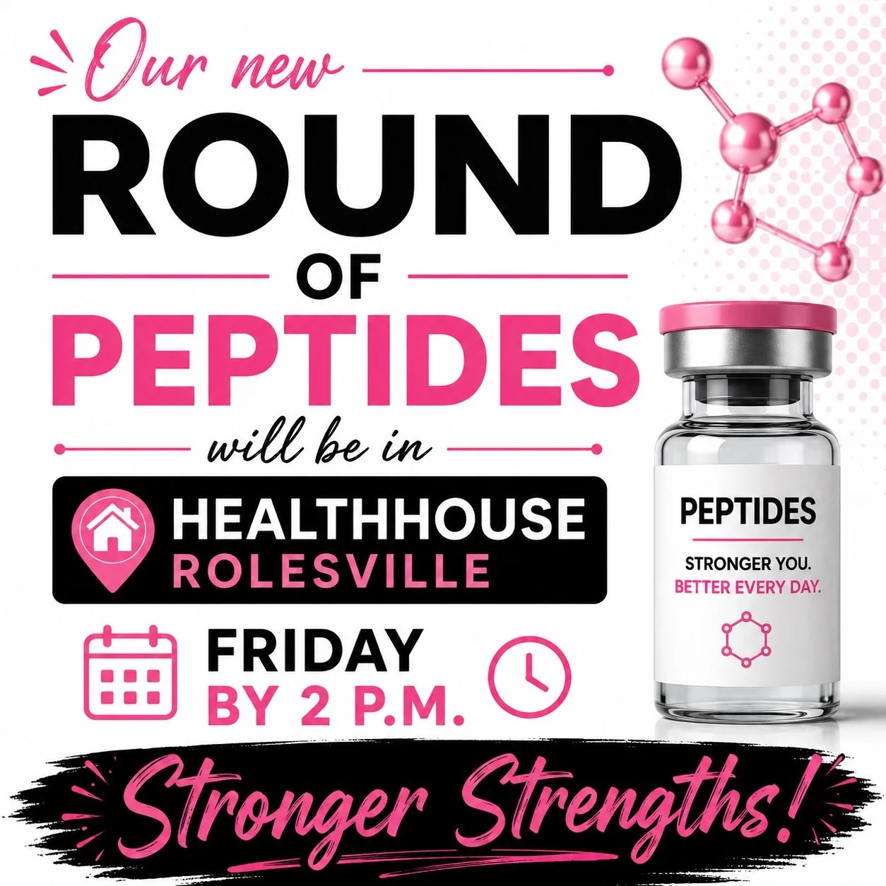 Listen up! Our new round of peps will be in tmmrrw at 2pm. We&rsquo;ve been selling these a lot faster, so come by and see us this weekend. We have ordered stronger strengths on many of our peps, so pricing may be slightly higher!