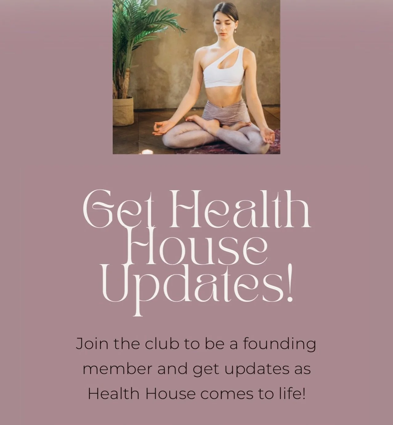 If you would like to be on our newsletter, you can register on our website! We have a lot of new things happening this summer. Follow along!

https://www.healthhousenc.com