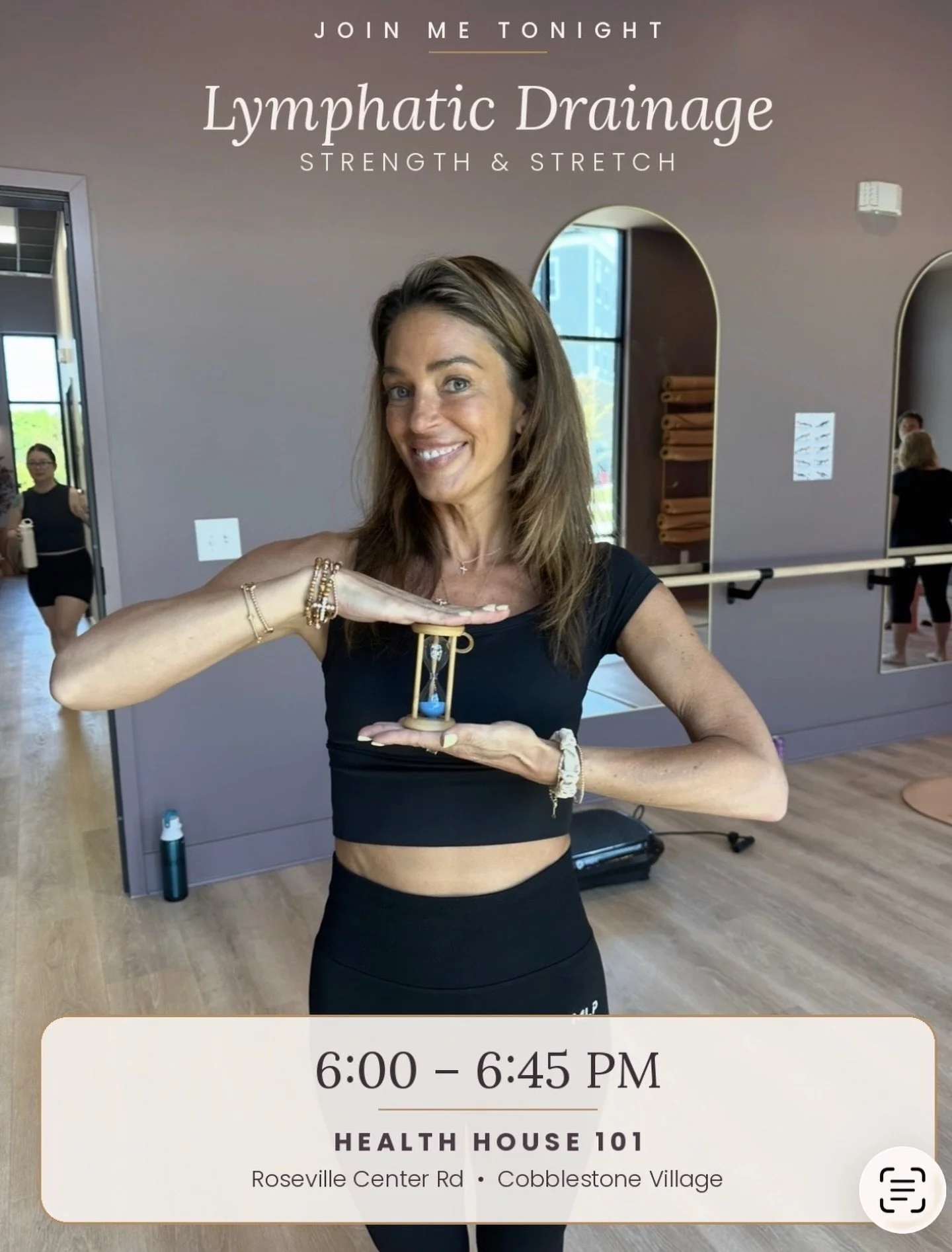 Class tonight with Lori. Perfect way to end the weekend! At health house!