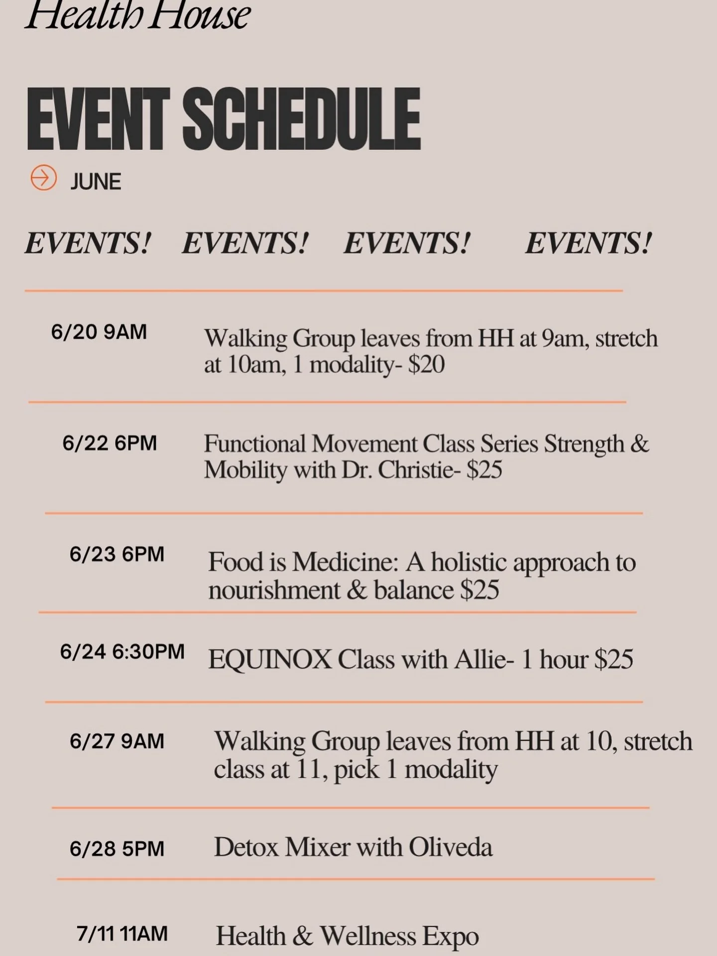 All of the events this summer are going to be great!!! Here&rsquo;s a brief look at some stay tuned!