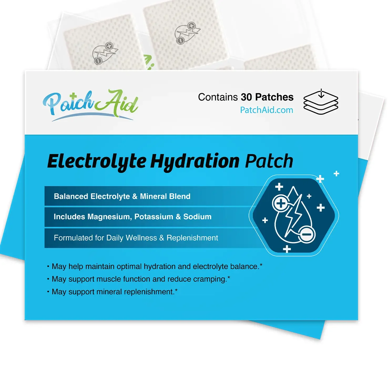 Electrolyte Hydration Patch – Stimulant-Free Fluid Support