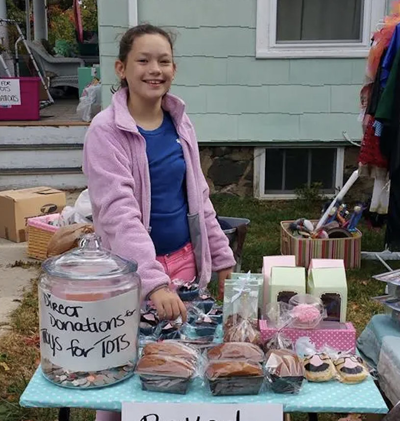Beverly Girl's Yard Sale Raises Money for Toys for Tots