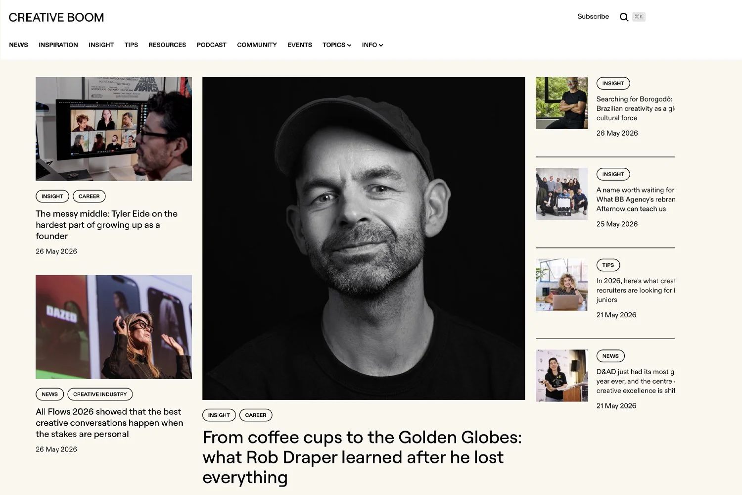 Creative Boom. Feature and write up of my keynote talk at the All Flows Creative Festival.