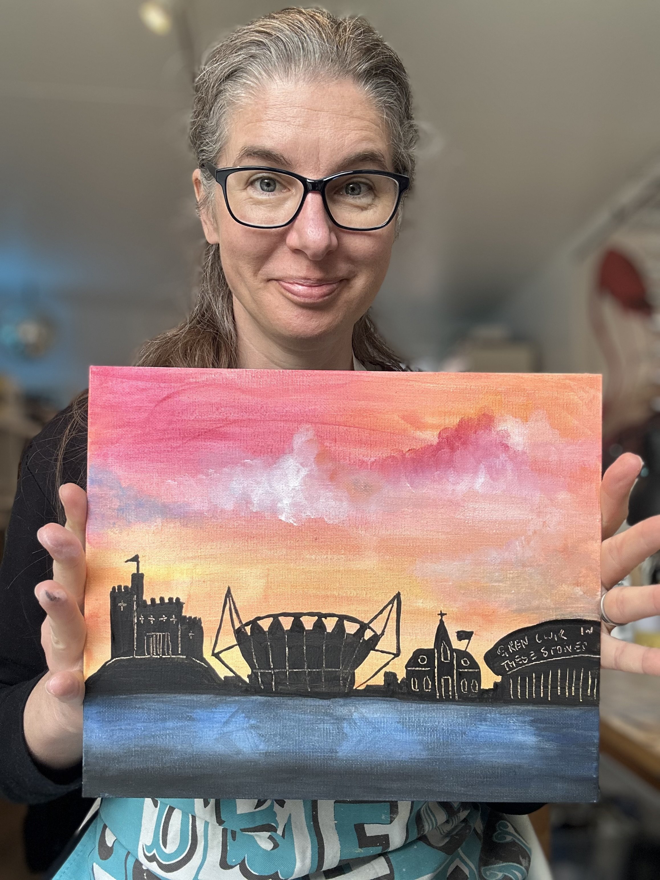 Paint a Cardiff Sky Line