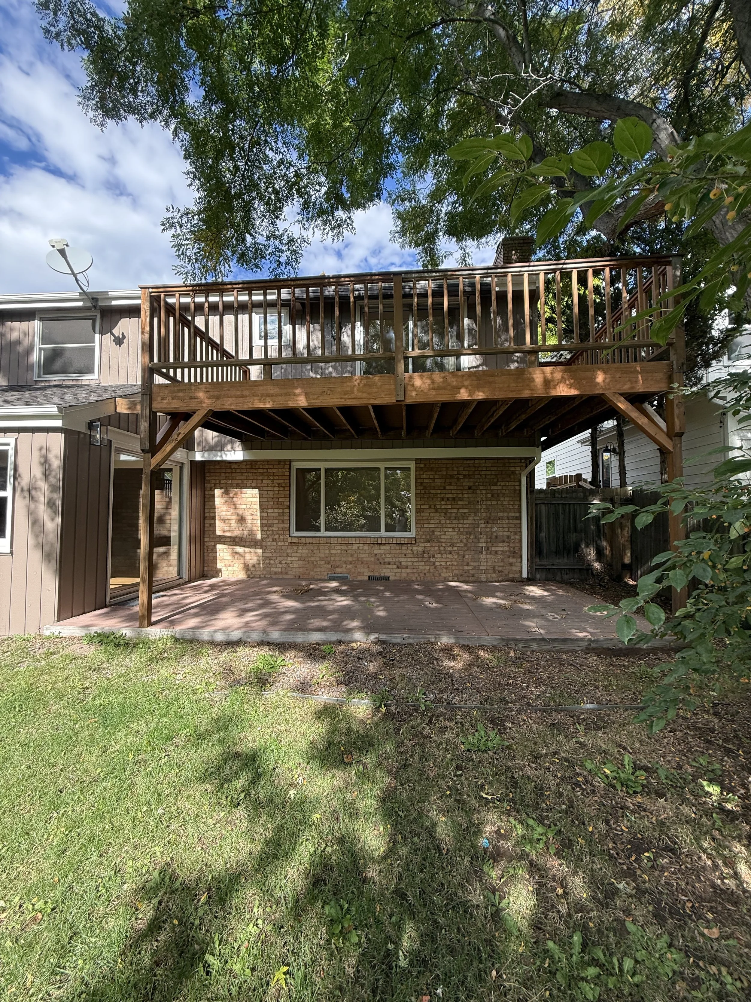 Deck and Patio (Before)