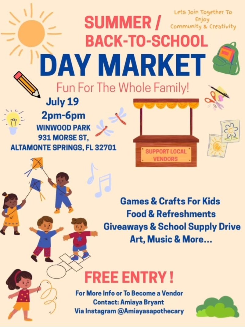 Back-To-School Day Market
