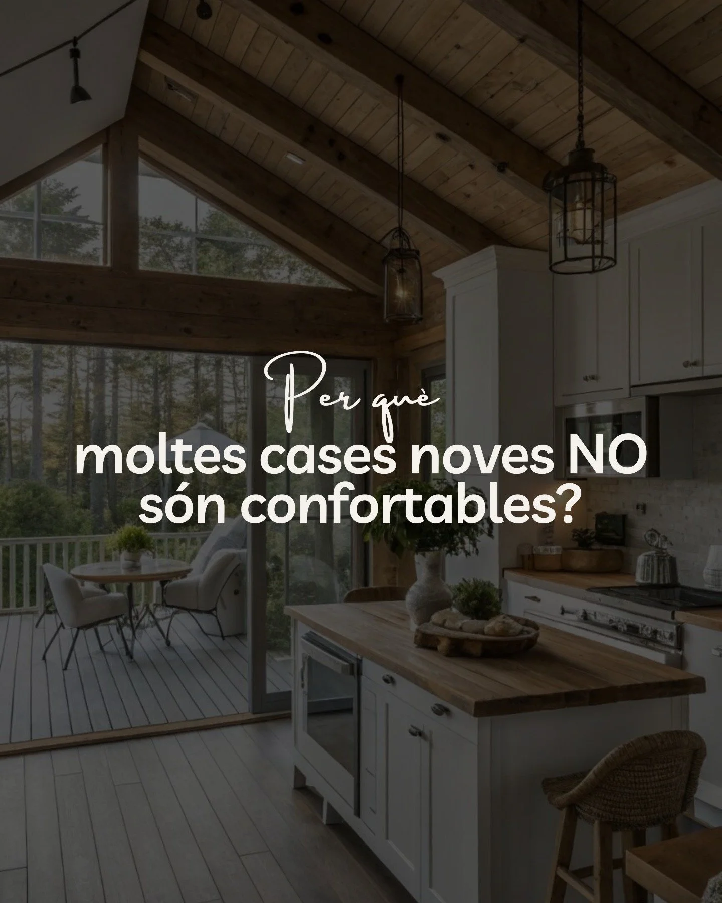 Per qu&egrave; moltes cases noves NO s&oacute;n confortables?

S&oacute;n noves.
S&oacute;n boniques.
S&oacute;n cares.

I tot i aix&iacute;&hellip;
👉 fa fred a l&rsquo;hivern
👉 fa calor a l&rsquo;estiu
👉 hi ha corrents d&rsquo;aire
👉 hi ha humit