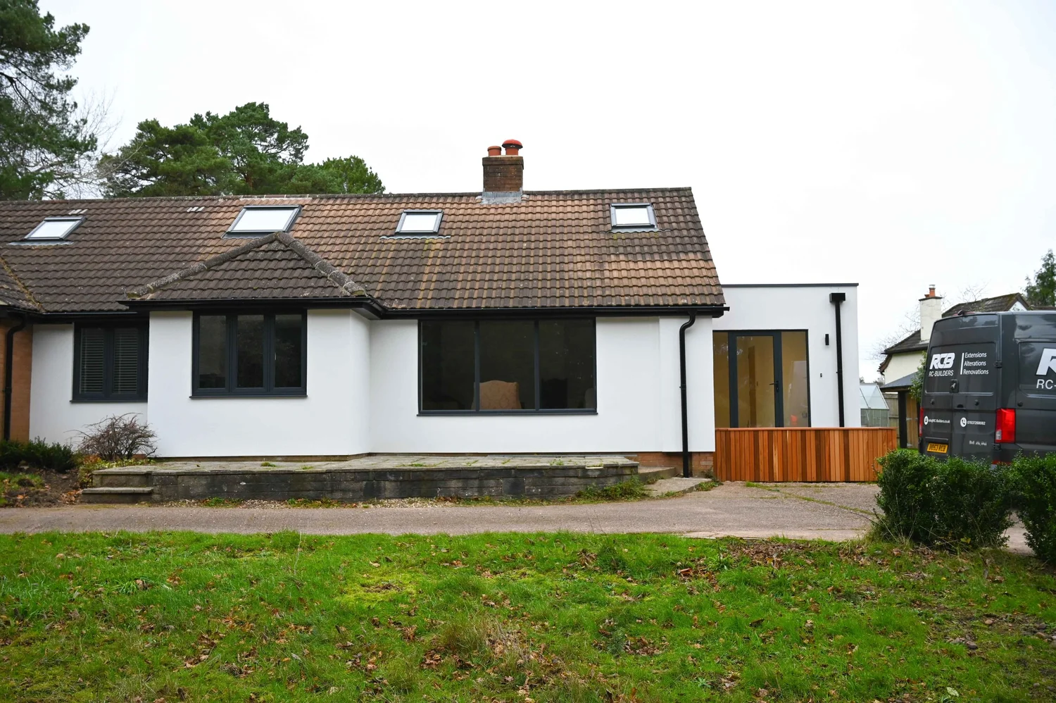 Single-storey wrap-around home extension completed by RC-Builders Ltd in Devon