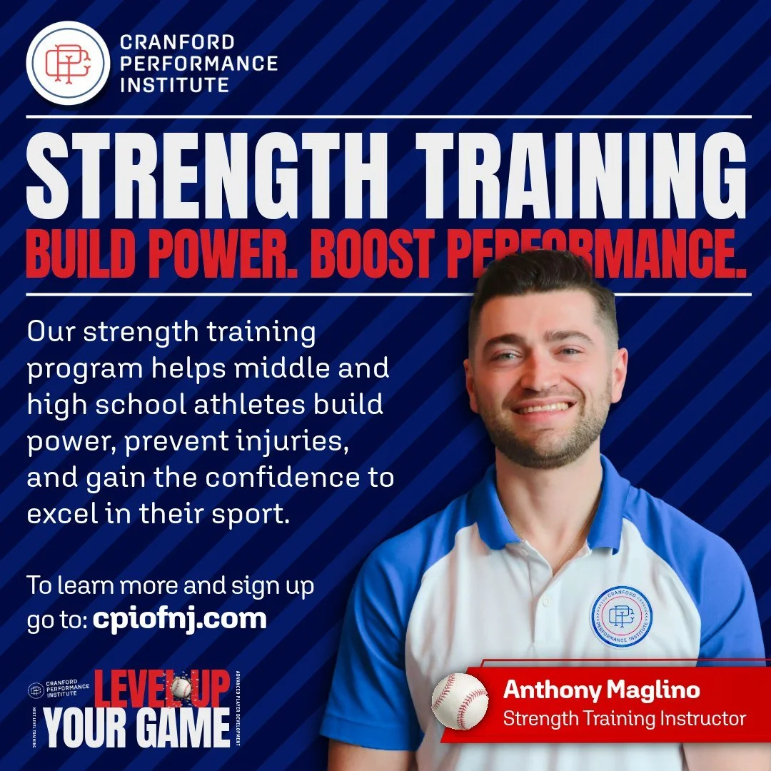 💪 Strength Training for Student-Athletes at CPI!
Our Strength Center is opening soon, and Anthony Maglino will be leading specialized programs to help middle and high school athletes build power, prevent injuries, and gain the confidence to excel in
