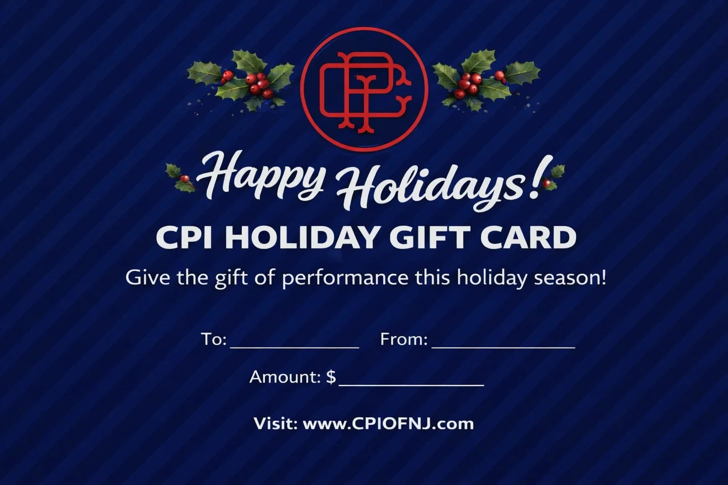 🎁 LAST-MINUTE GIFT IDEA?

Swing by Cranford Performance Institute, Monday or Tuesday and grab the gift that will take your athlete to the next level 🙌🏻

(Use towards any services at CPI) 

Can&rsquo;t stop in?

📧 info@cpiofnj.com and we&rsquo;ll 