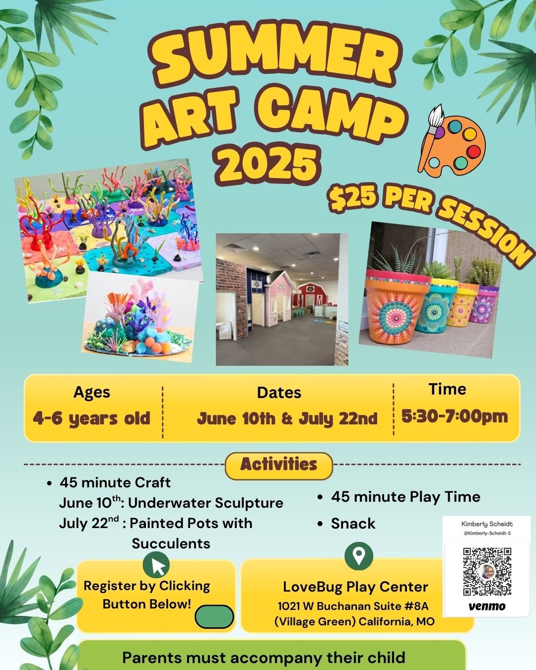 Summer Art Camp (Ages 4-6)