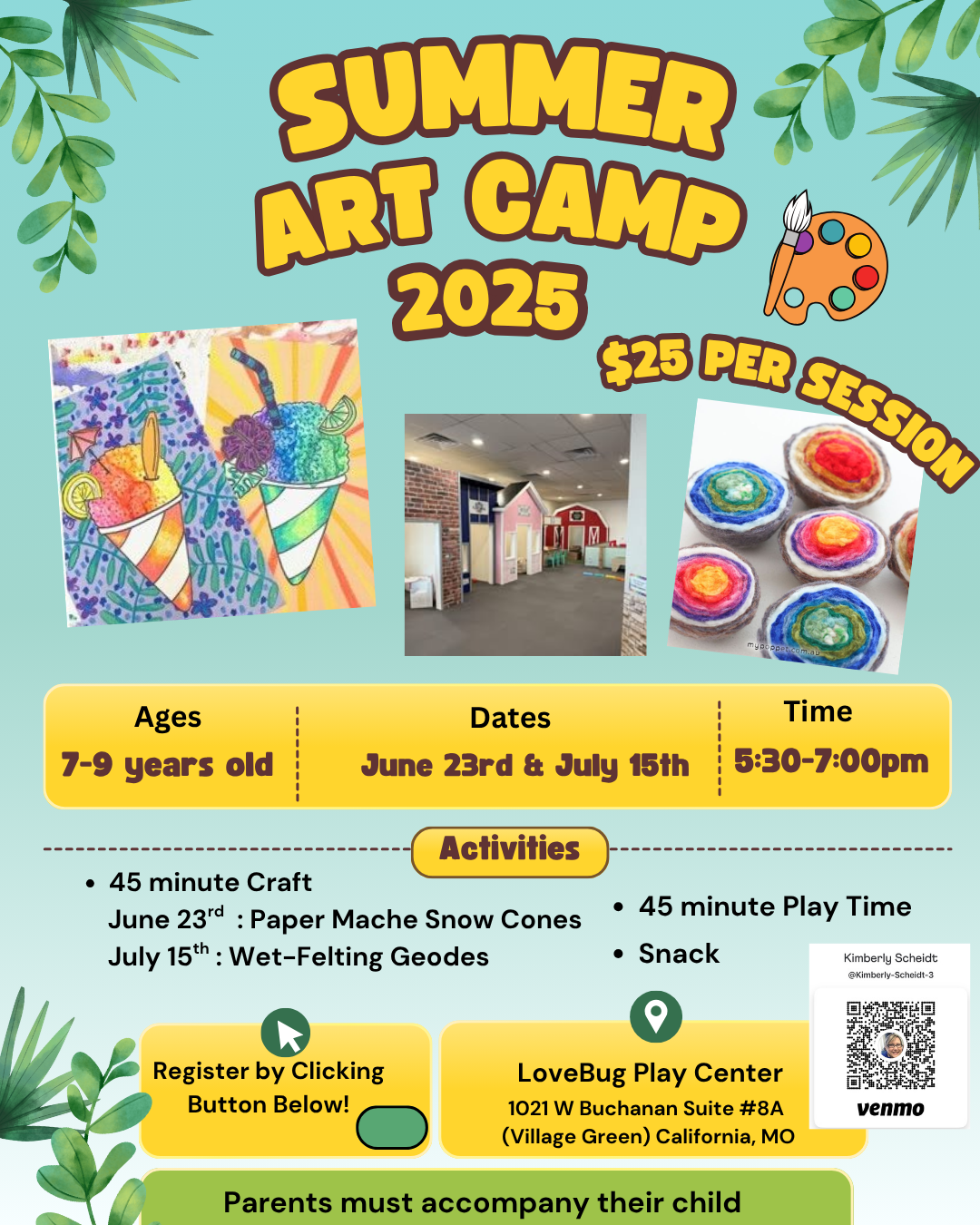 Summer Art Camp (Ages 7-9)