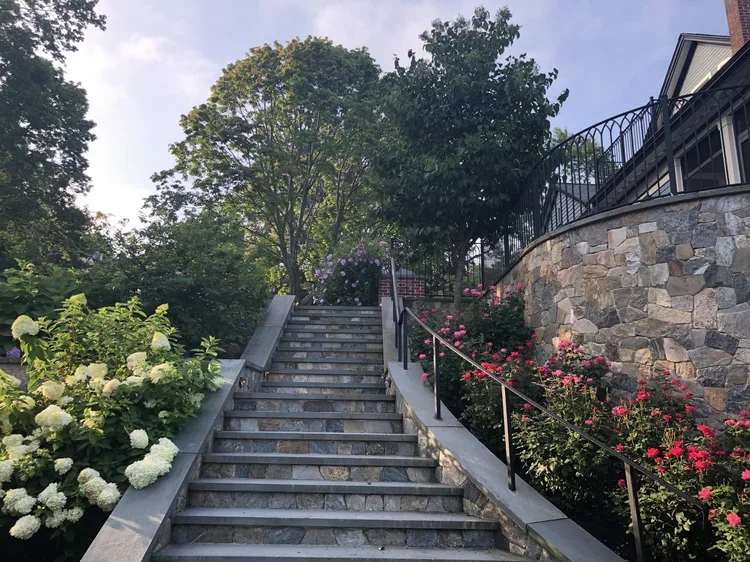 Private residence site photo - grand landscape stair