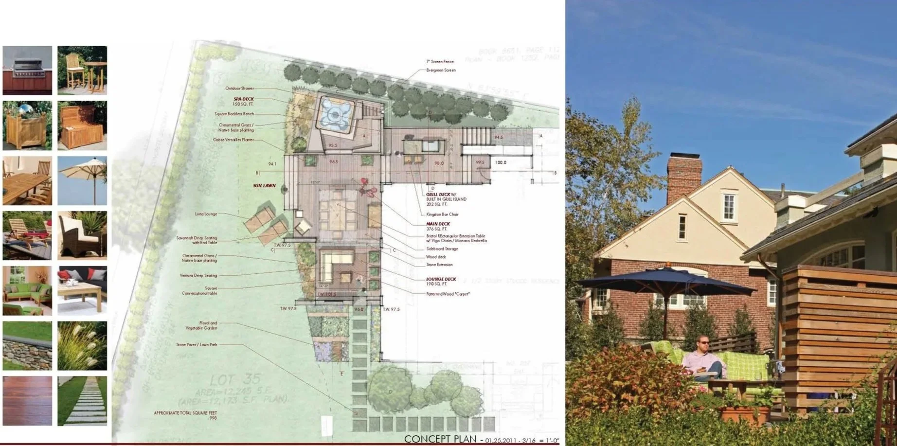 Private residential site plan and photo - with Rick Williams-PLA