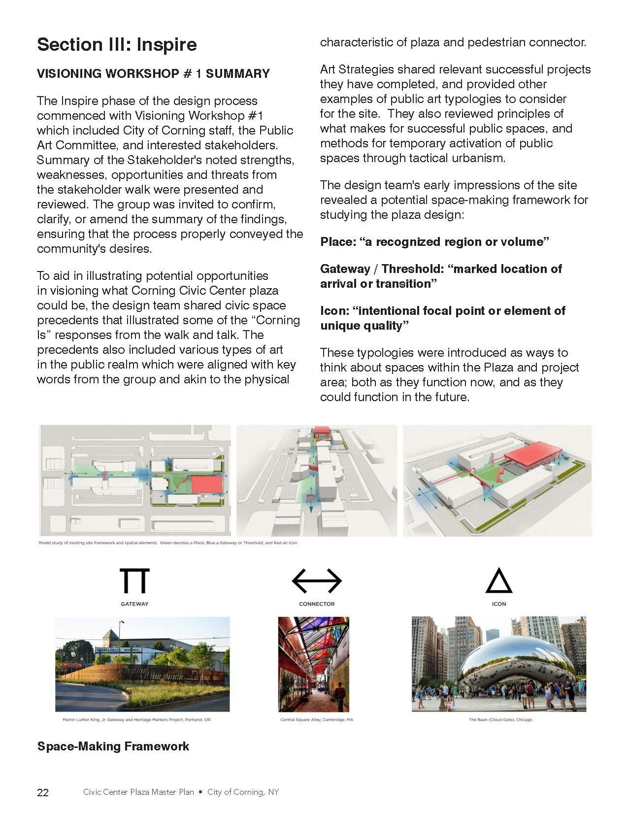 Gateway, Path, and Icon placemaking analysis