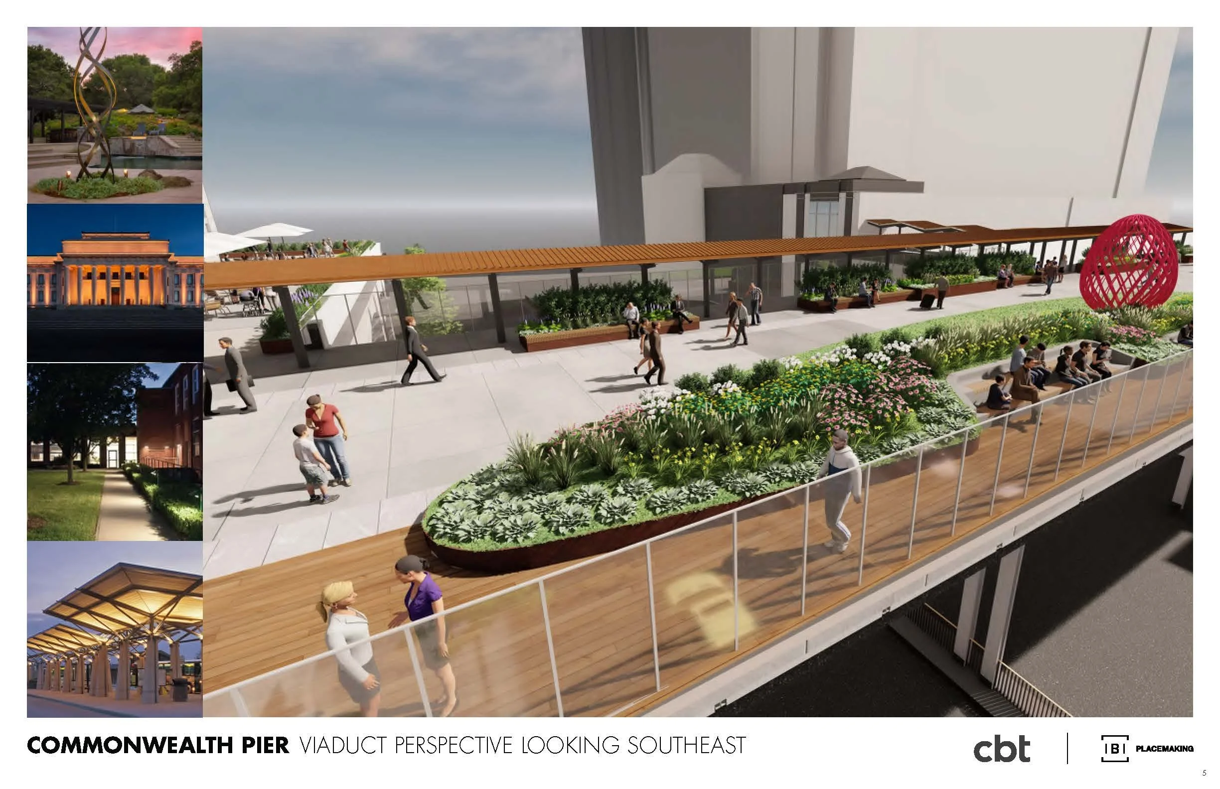 Gateway bridge and overlook planter model