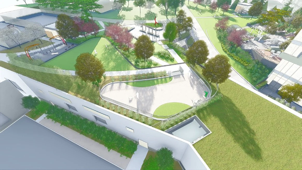 Dog Park and Rooftop Garden Model