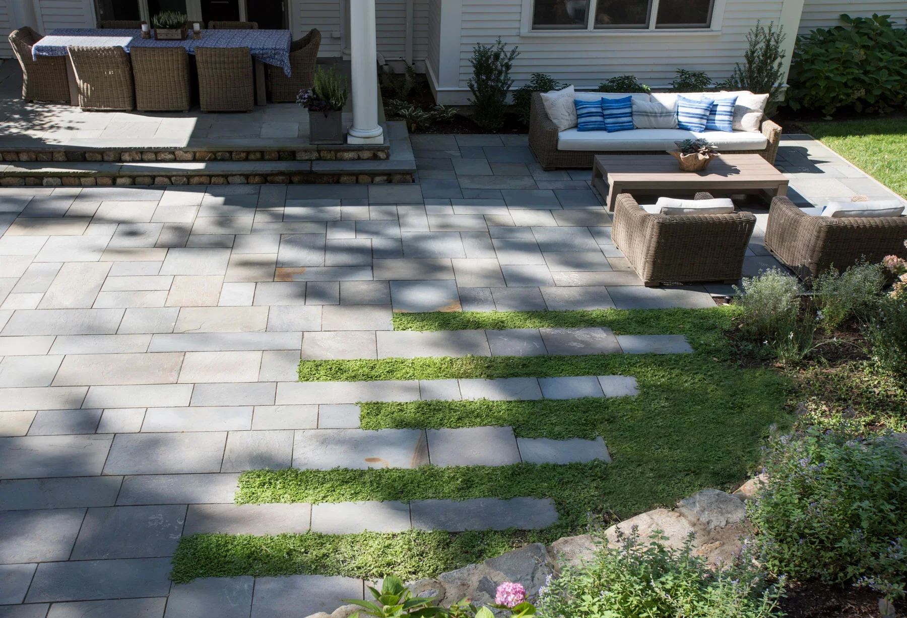 Private residence site photo - rear patio and landscape