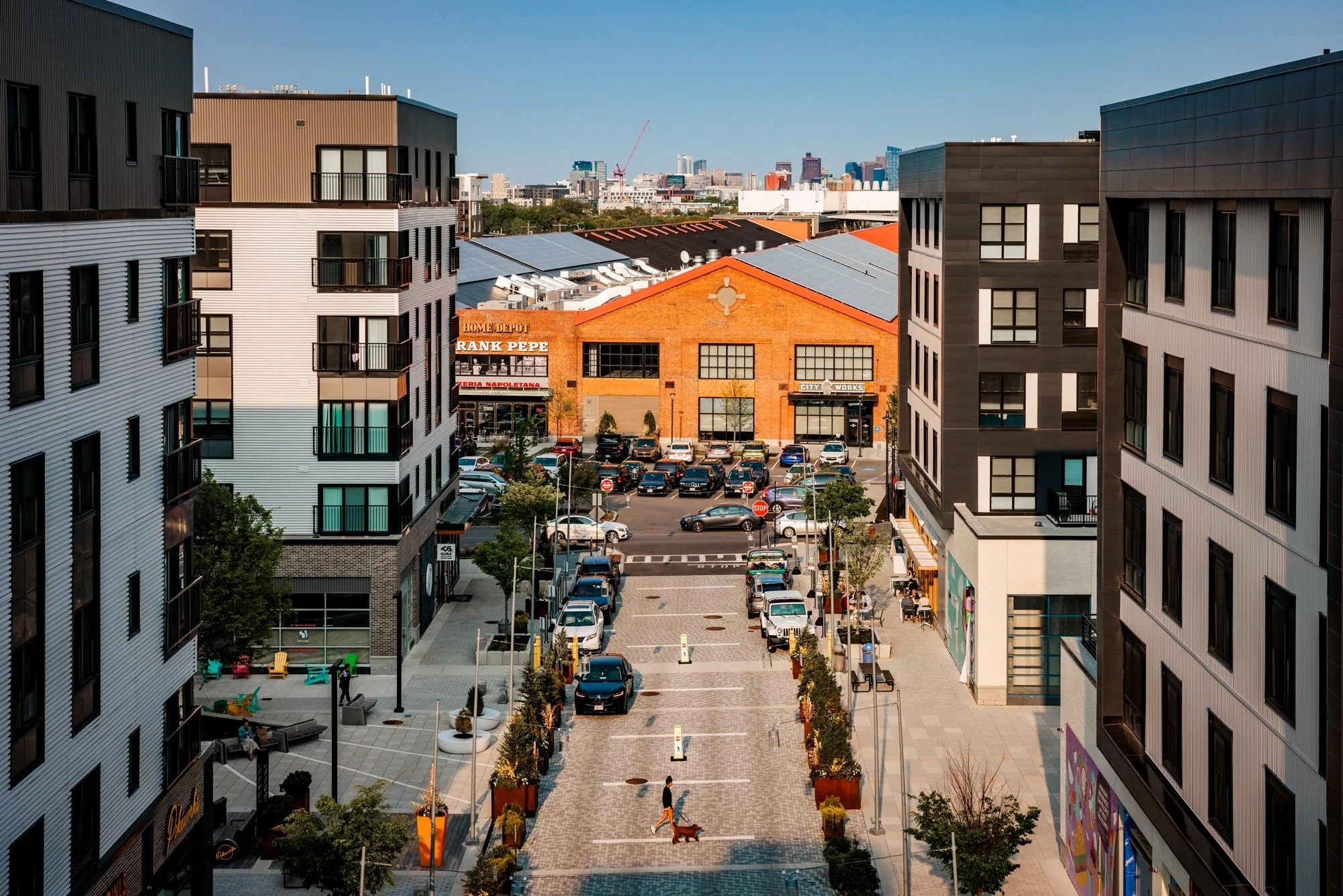 Site photo - woonerf and plaza