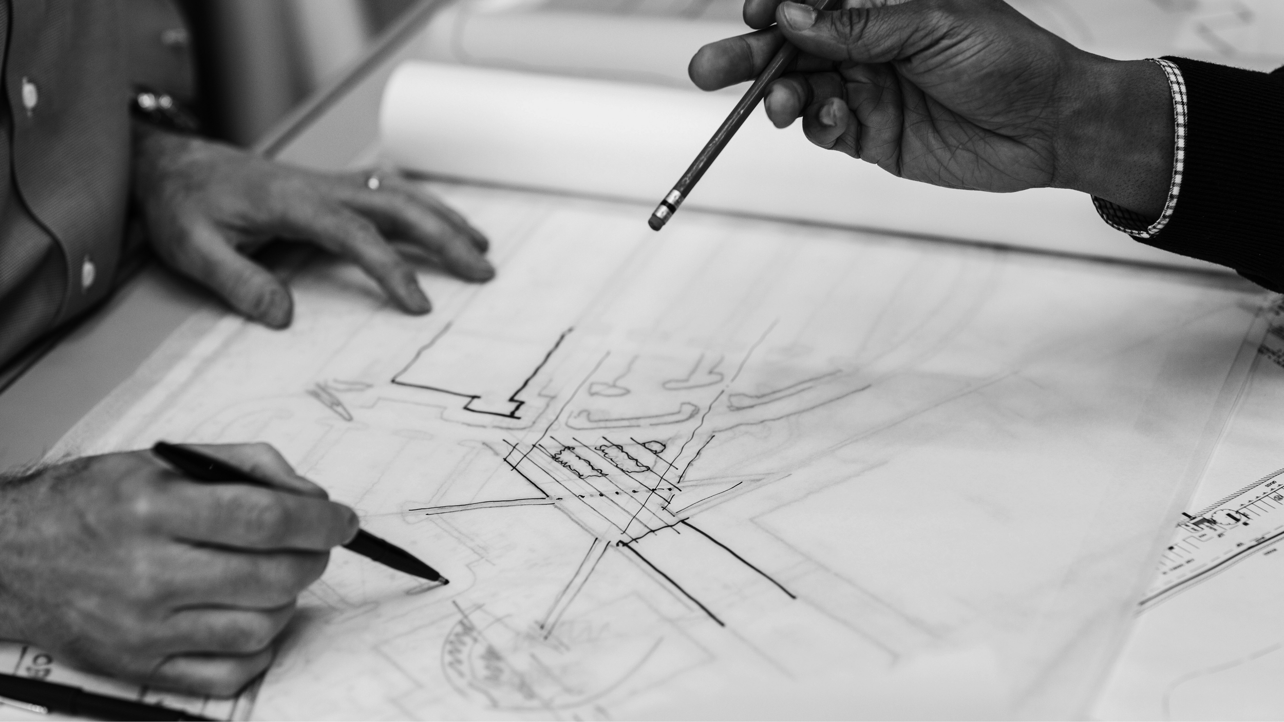 Steve Woods, Landscape Architect from Finger Lakes Region, Seneca Lake, working on a sketch