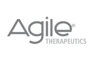 Logo of Agile Therapeutics in gray text