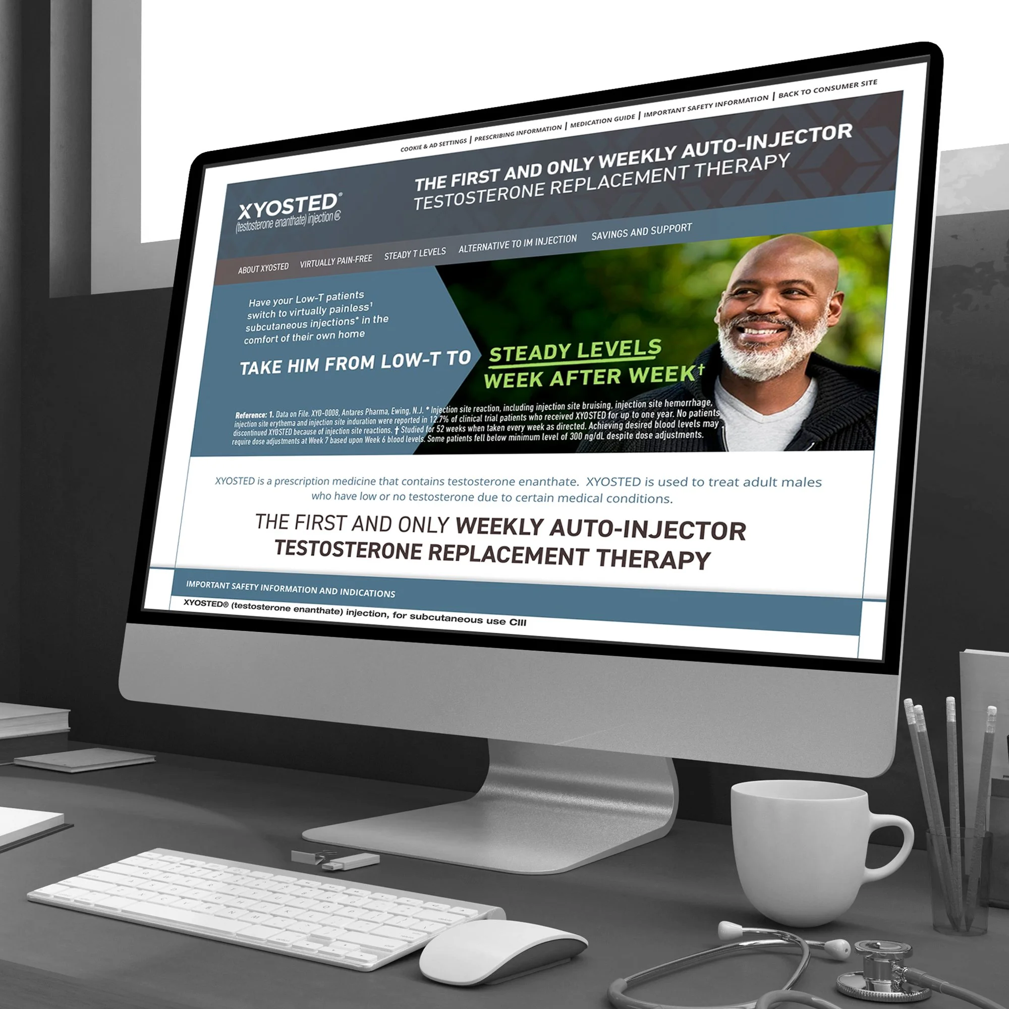 XYOSTED.com website mockup