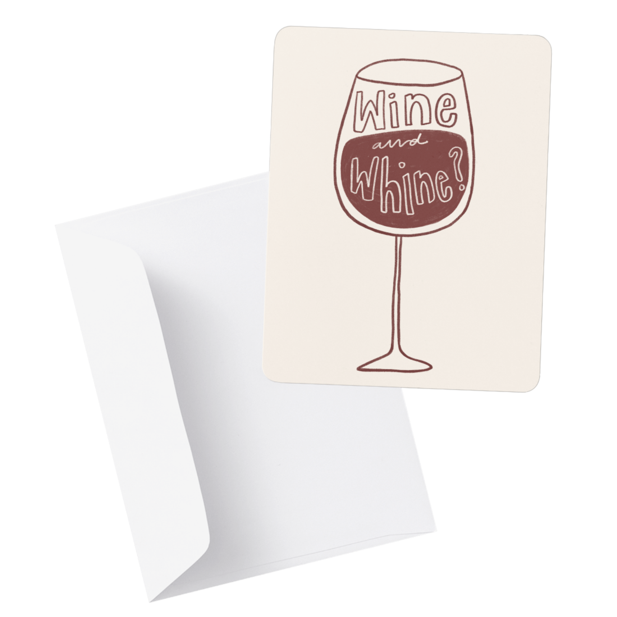 wine & whine postcard
