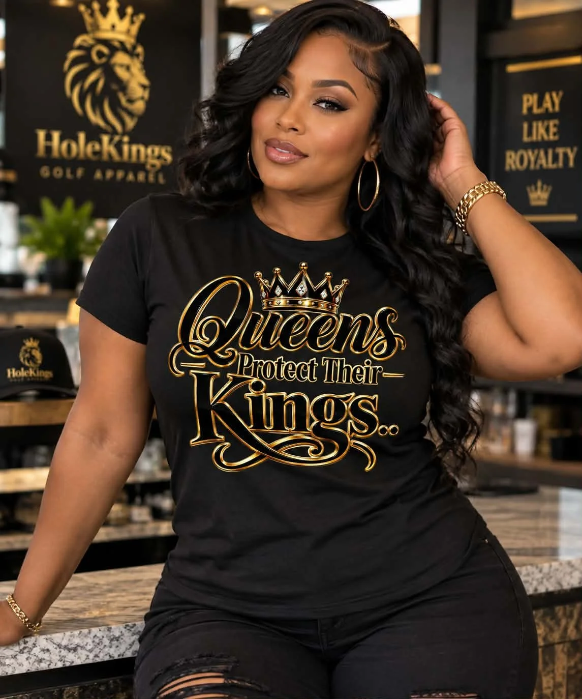'Queens Protect Their Kings' Premium Soft T-Shirt