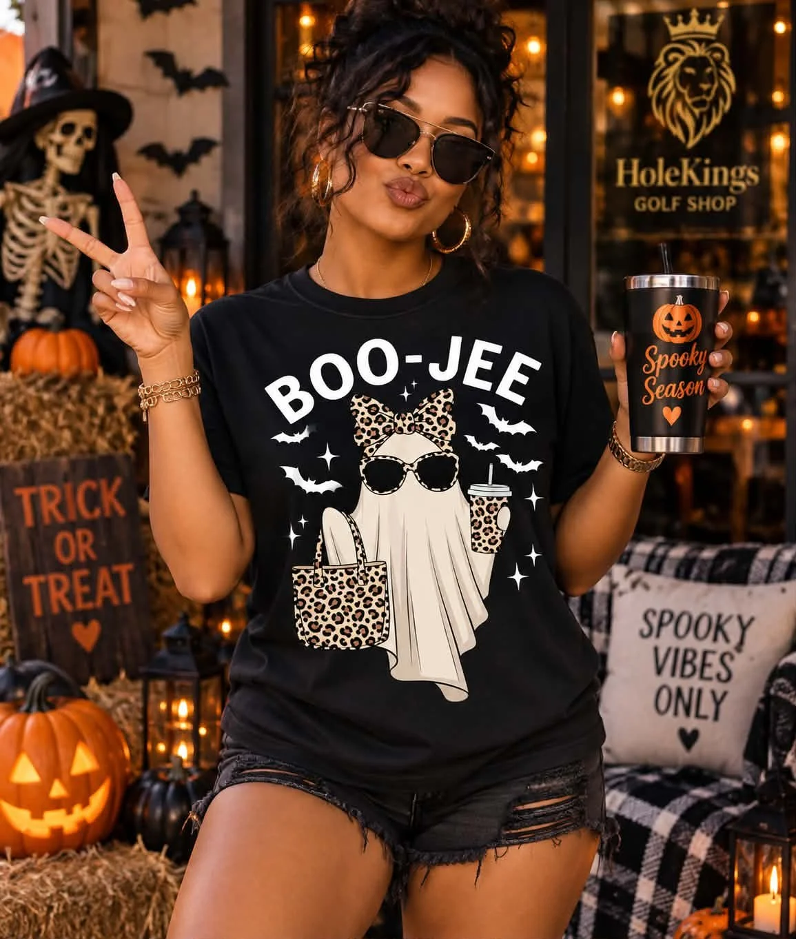 Boo-Jee Chic Halloween T-Shirt