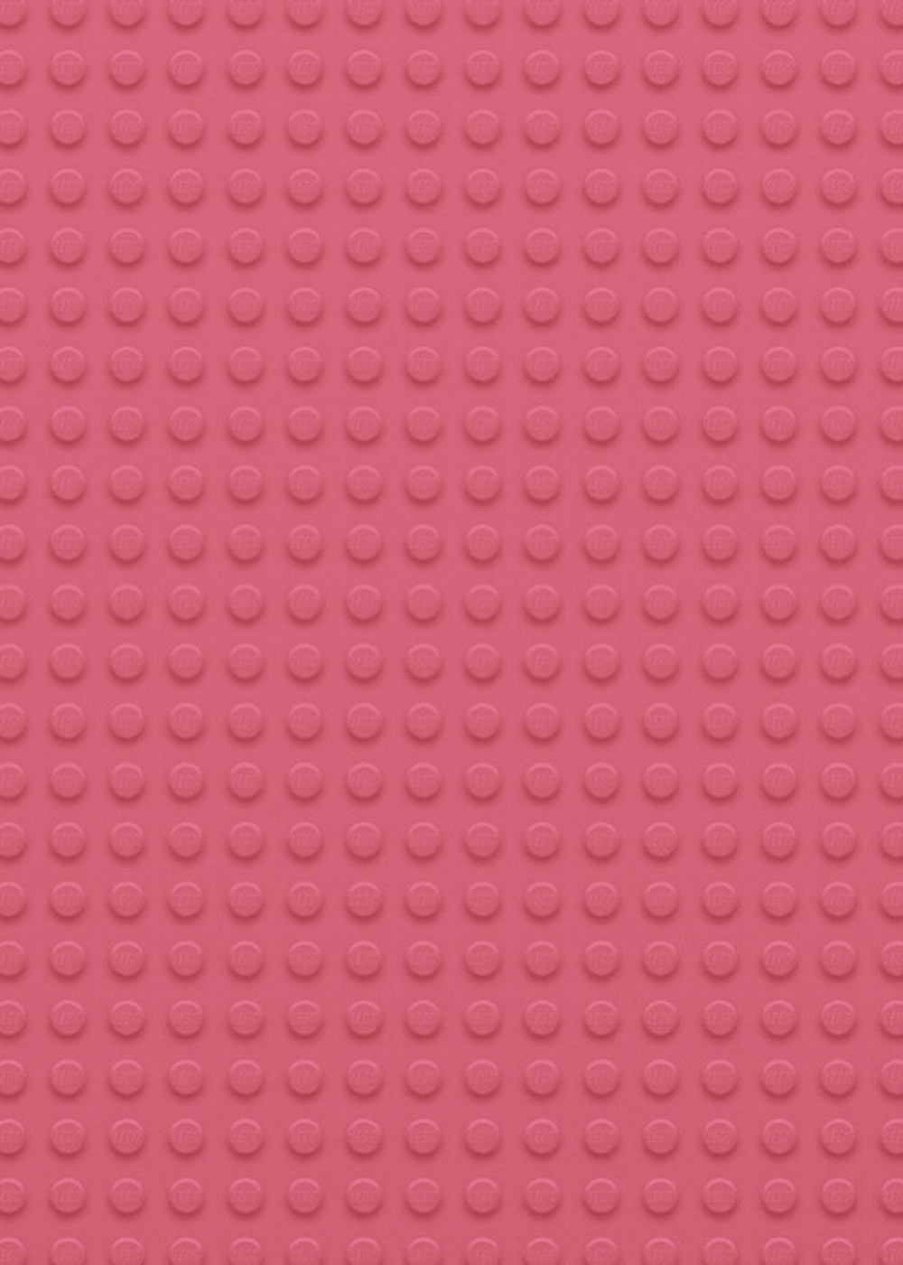 Pink textured surface with small raised circular bumps arranged in a grid pattern.