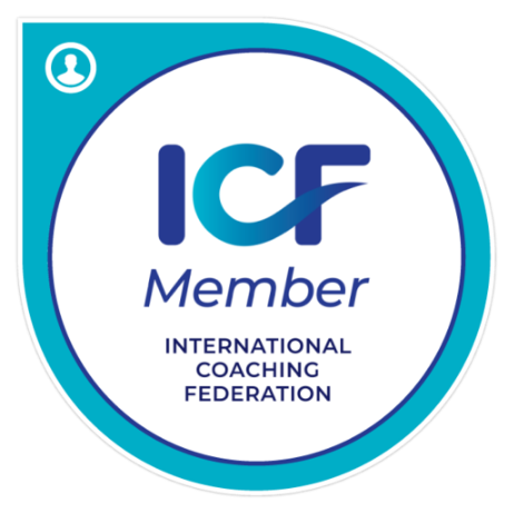 ICF Member logo with the text 'International Coaching Federation'