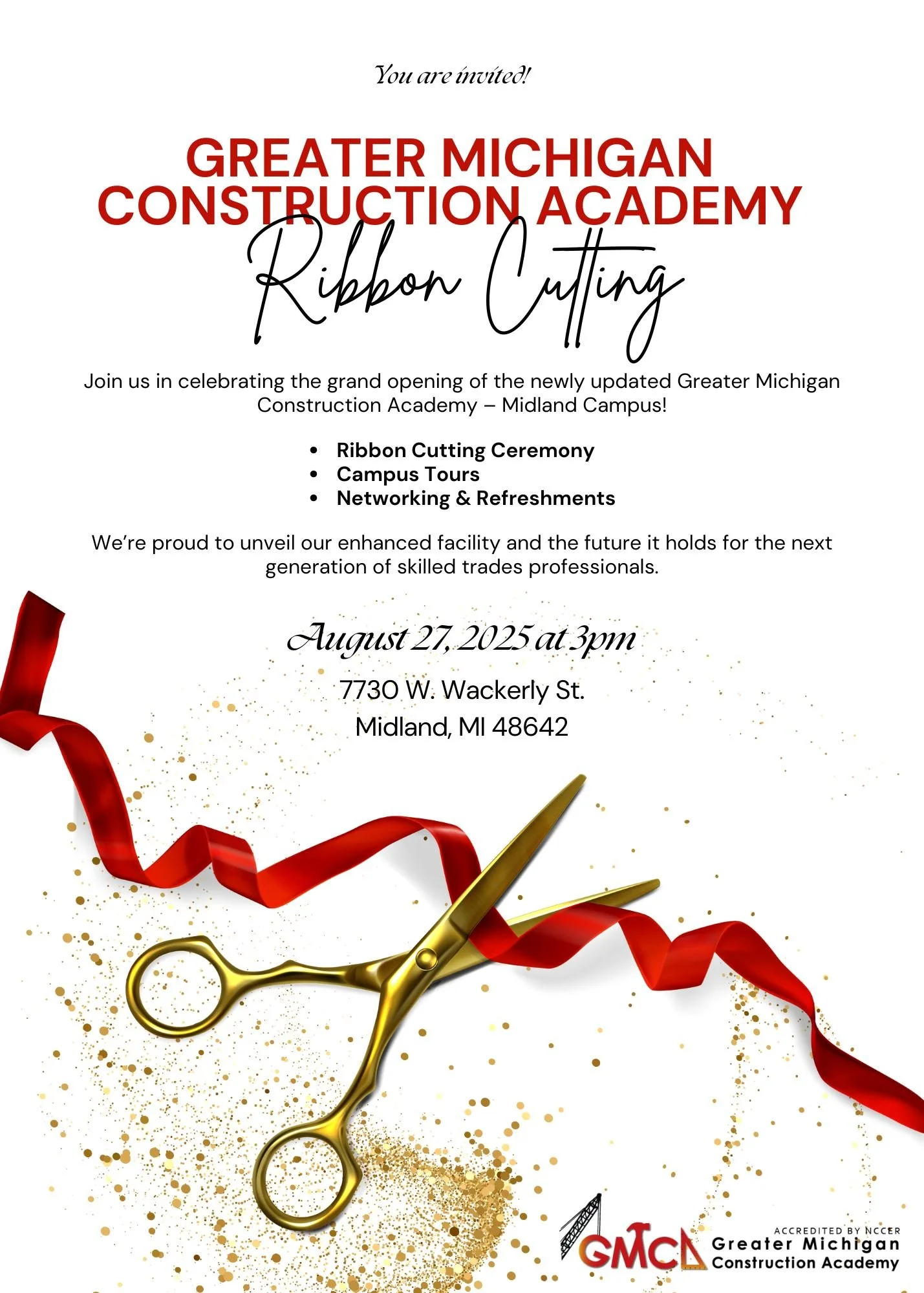 Greater Michigan Construction Academy Ribbon Cutting