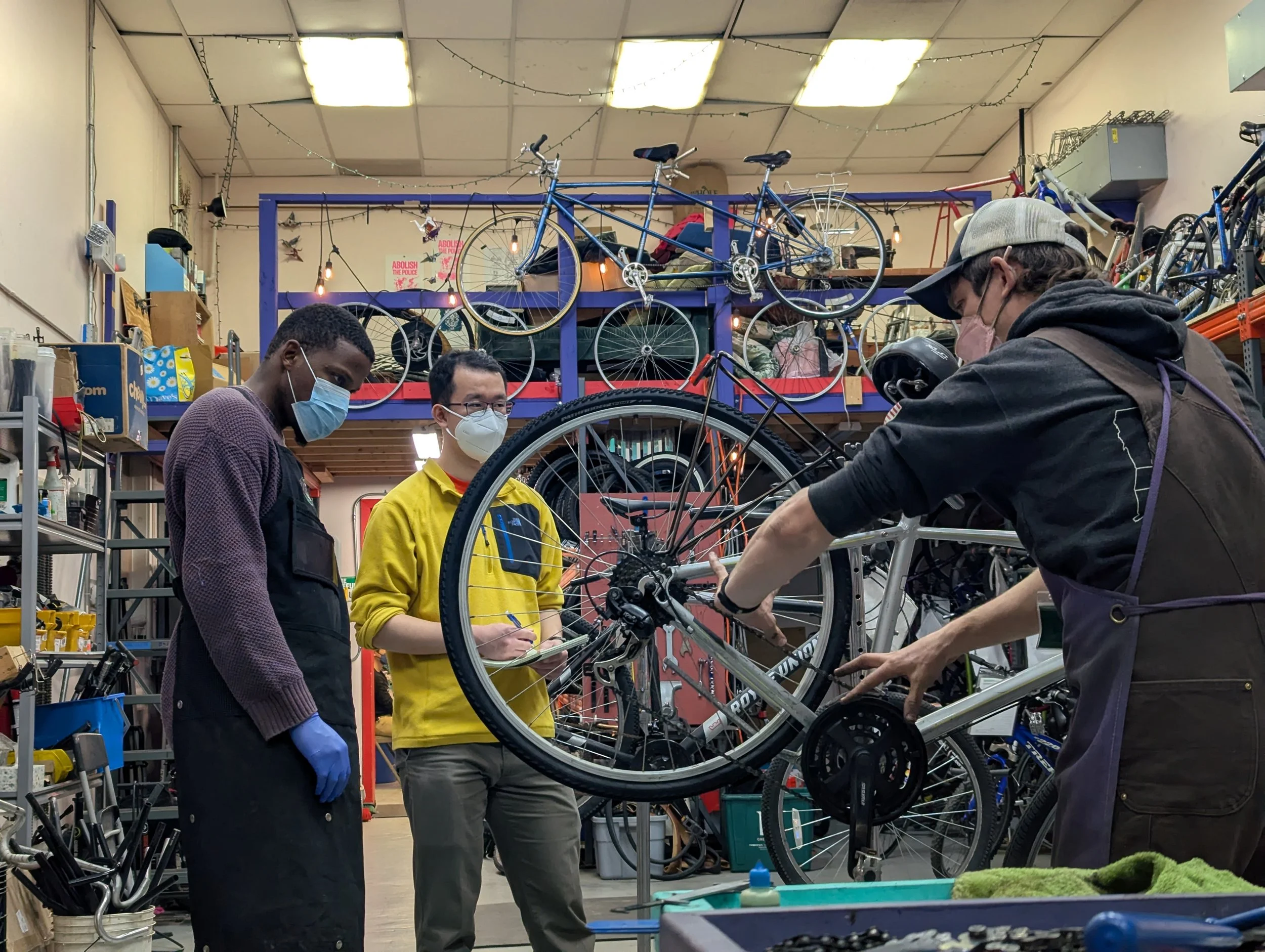  Lefty Loosey Bike Collective  
50 Sims Ave 
Bike repair, education, advocacy 
Private studio, contact via website