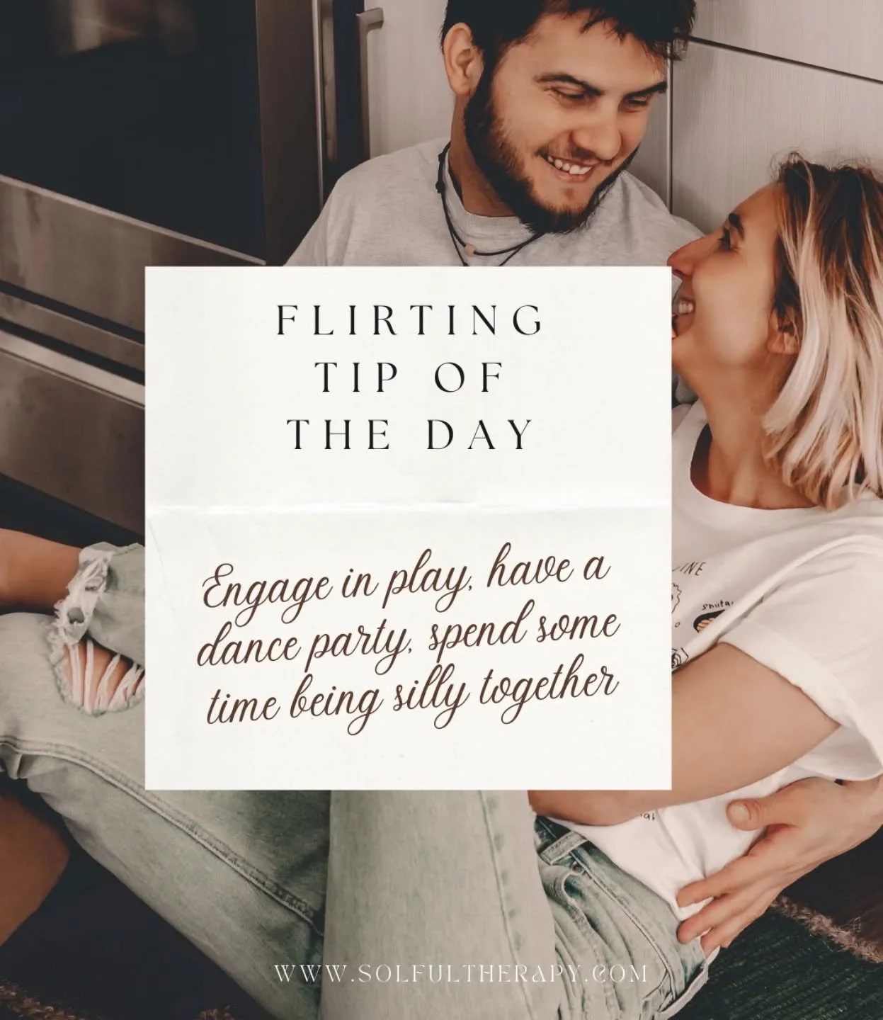 Take a few minutes while you're cooking, or watching your evening show, or just going about your day to laugh together, have a dance party, share a joke, engage in some fun!