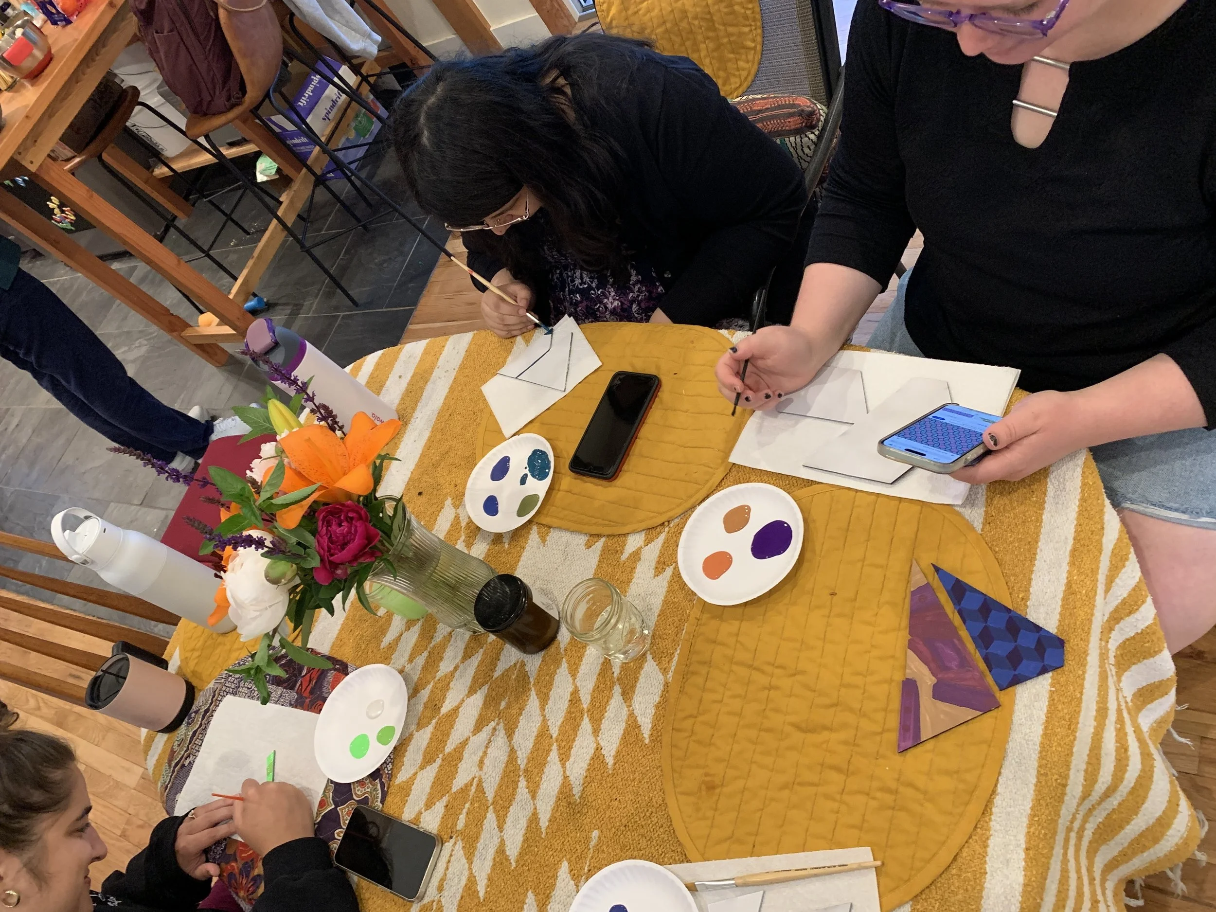 adults painting