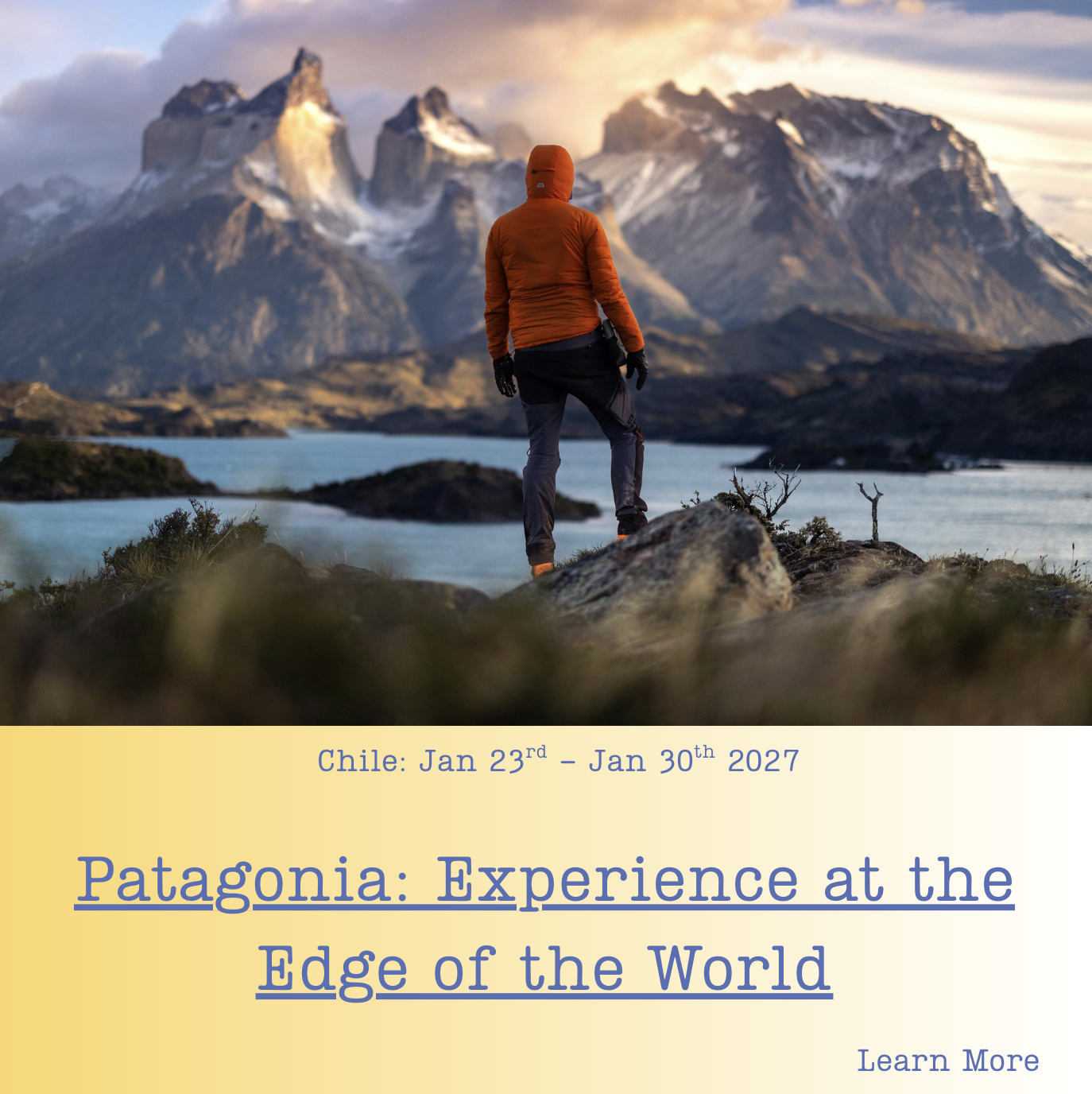 woman visiting patagonia travel mountains